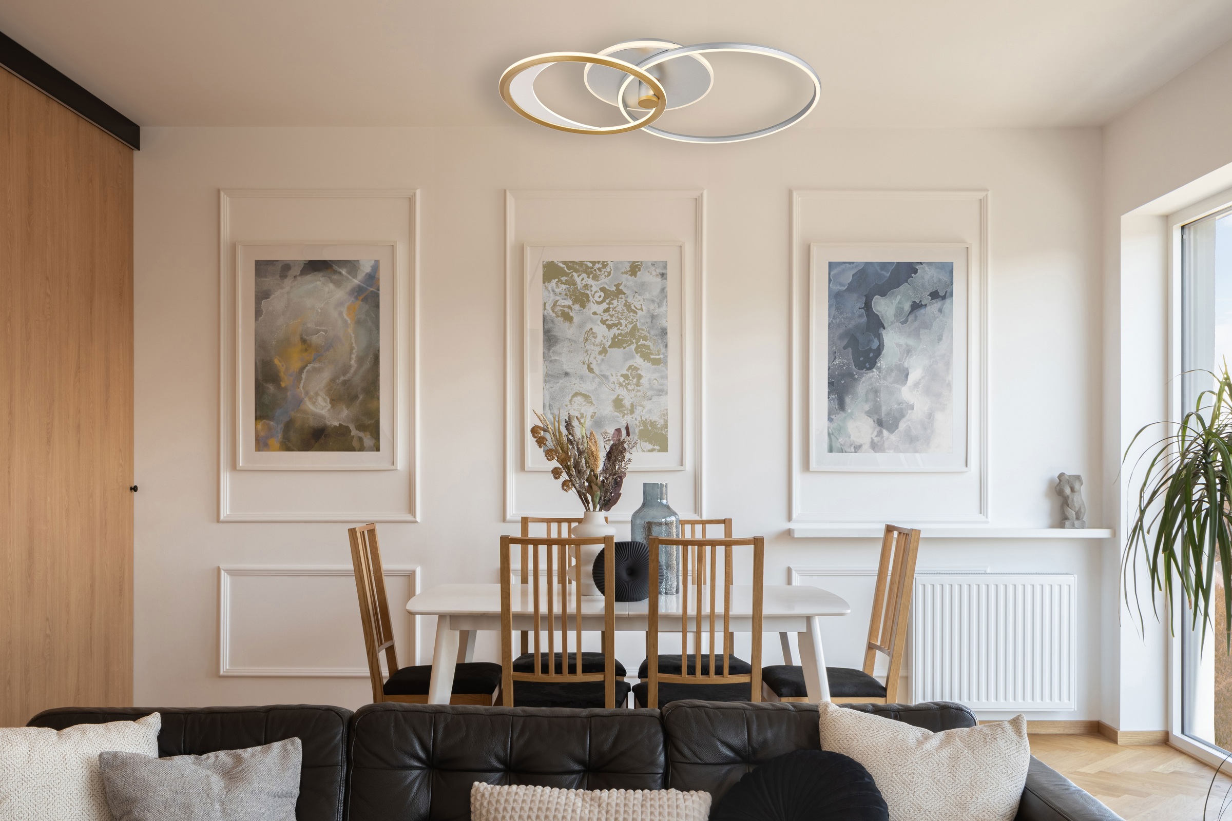 GLOBO LIGHTING Deckenleuchte »UMBRA« LED-Modul 1 Stk. warmweiß - kaltweiß Deckenlampe Wohnzimmer-Leuchte Schlafzimmer-Leuchte Flur Küche