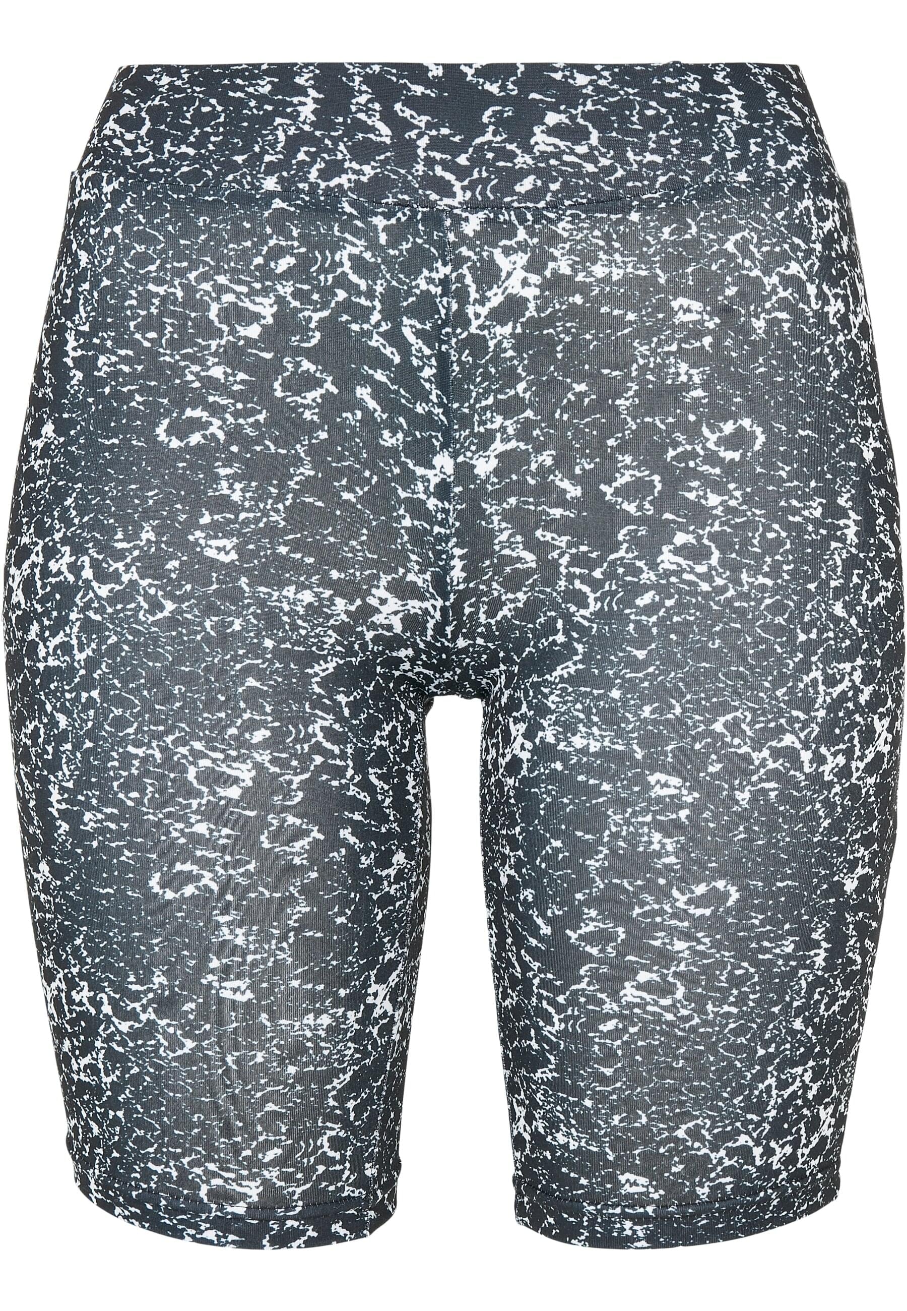 URBAN CLASSICS Stoffhose "Urban Classics Damen Ladies AOP Cycle Shorts", (1 tlg.)