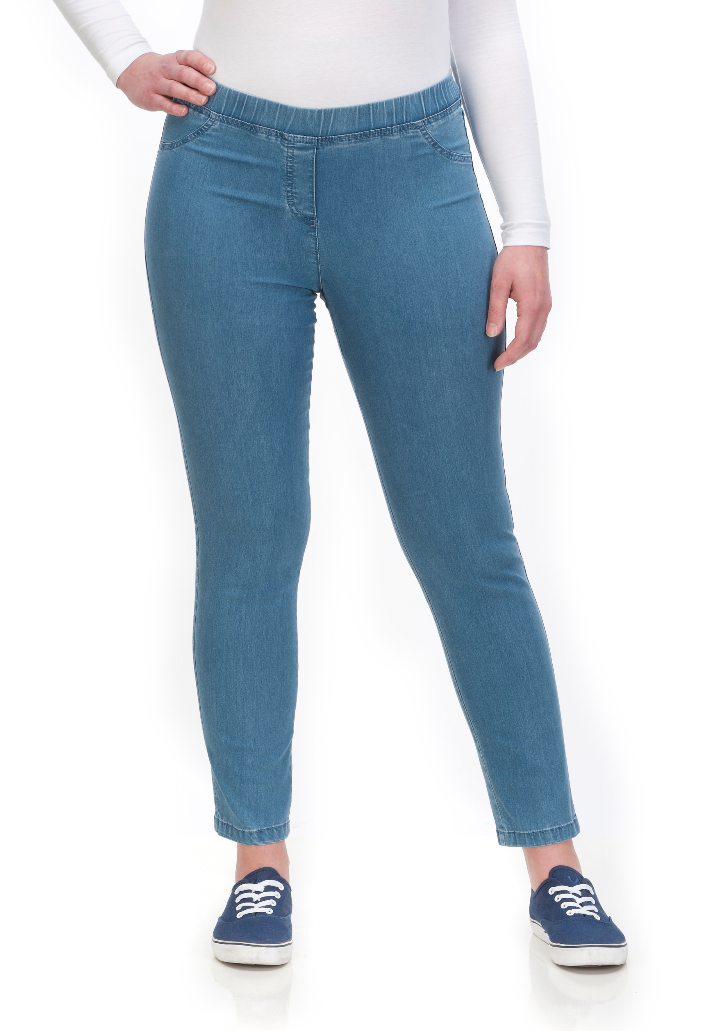 KjBRAND Jeansjeggings "JENNY" angenehm weiche Quer-Stretch Qualität