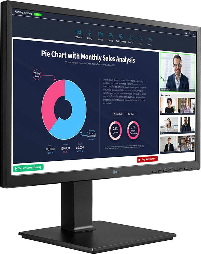LG LCD-Monitor »24BP750C«, 60 cm/24 Zoll, 1920 x 1080 px, Full HD, 5 ms Reaktionszeit, 75 Hz