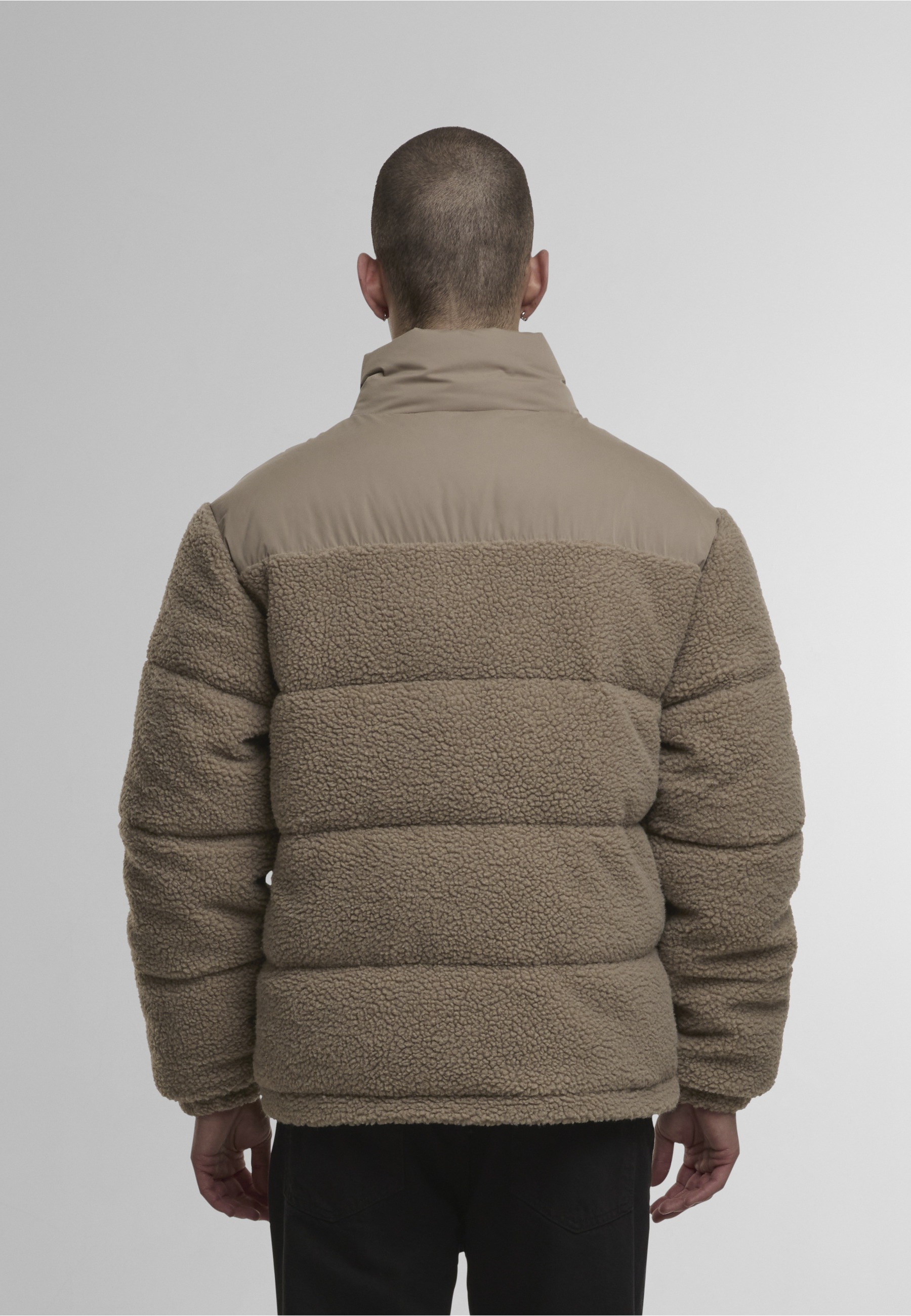 URBAN CLASSICS Winterjacke »Urban Classics Teddy Puffer Jacket« 1 Stk. tlg. ohne Kapuze