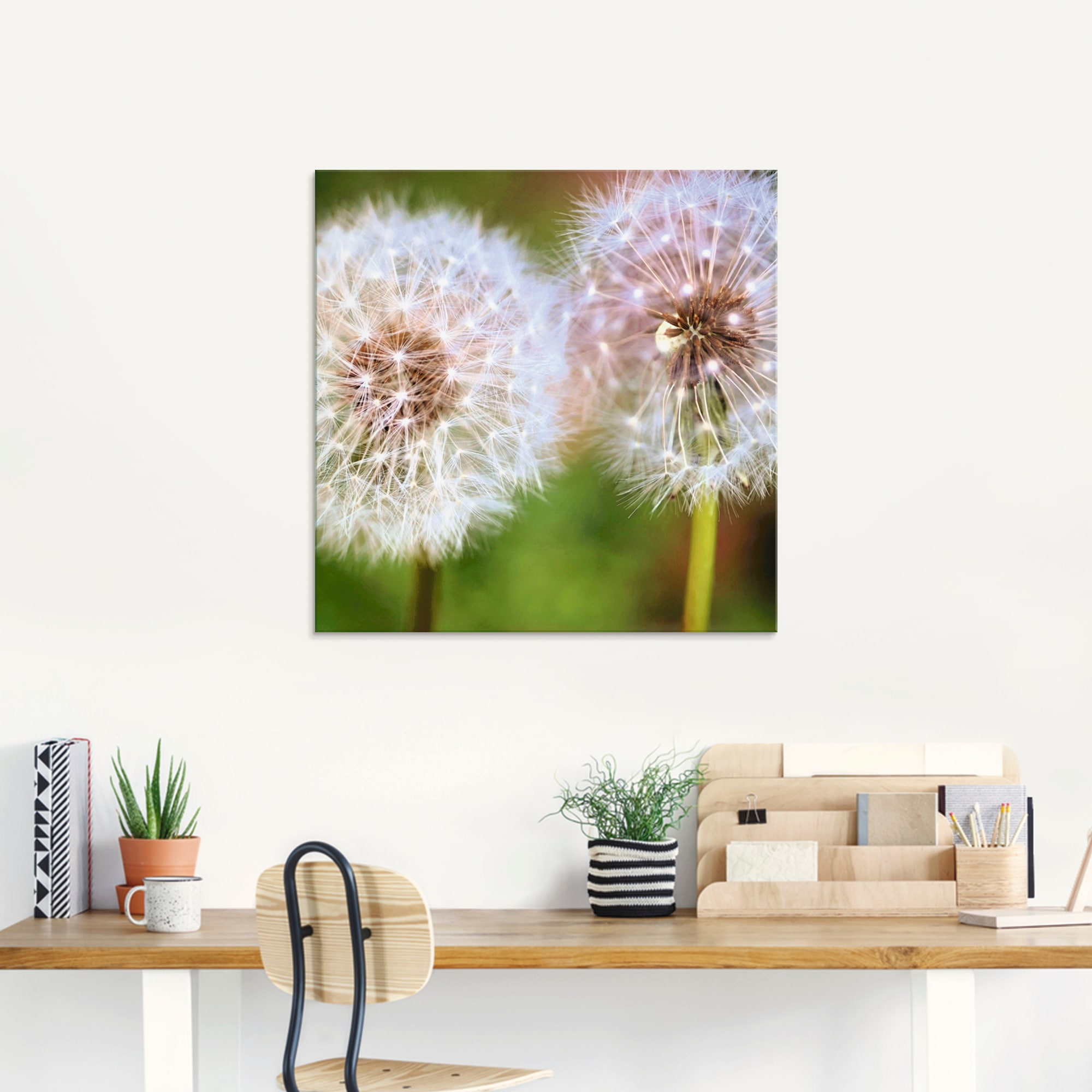 Artland Glasbild »Pusteblume Zweisamkeit« 1 Stk. tlg. in verschiedenen Größen