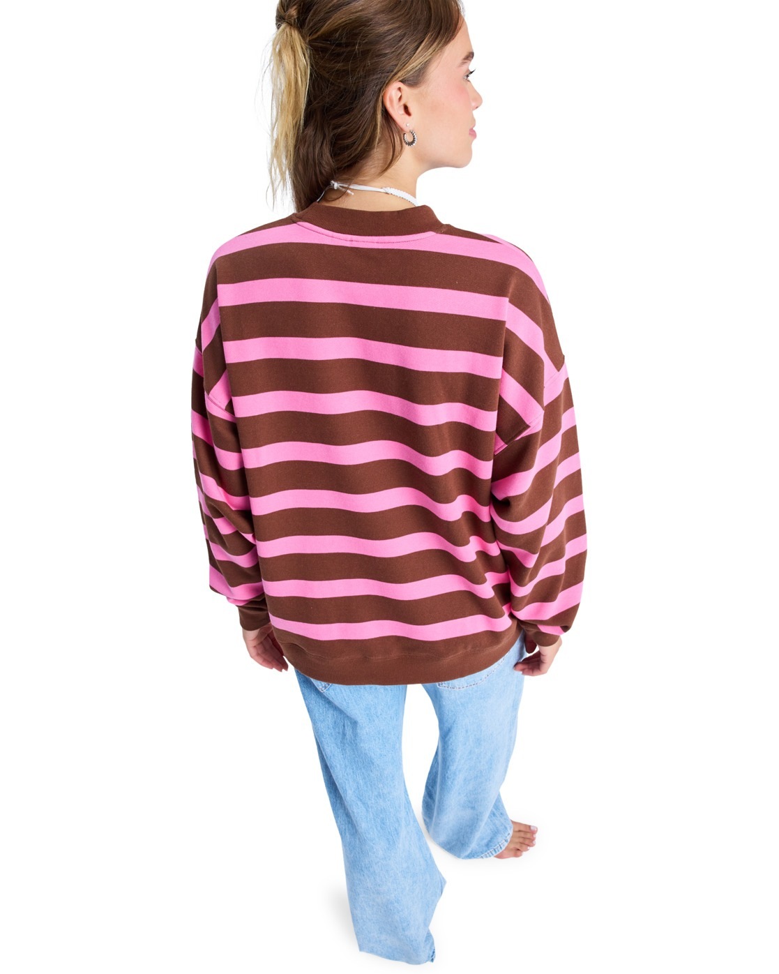 Roxy Sweatshirt "Strictly Stripes Oversized" günstig online kaufen