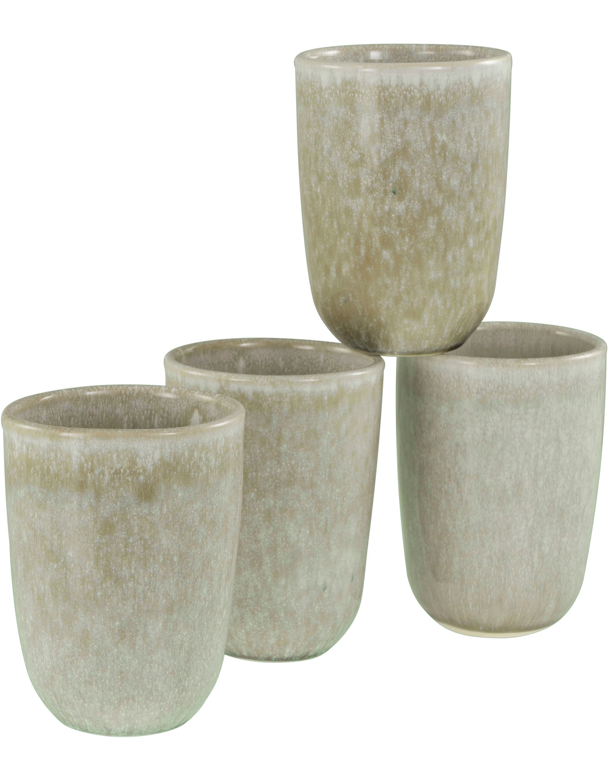 LeGer Home by Lena Gercke Becher »Kaffeebecher, modernes Geschirr-Set Talitha, 4er Set«, (Set, 4 tlg.), hohe Haltbarkeit, spülmaschinengeeignet & mikrowellengeeignet