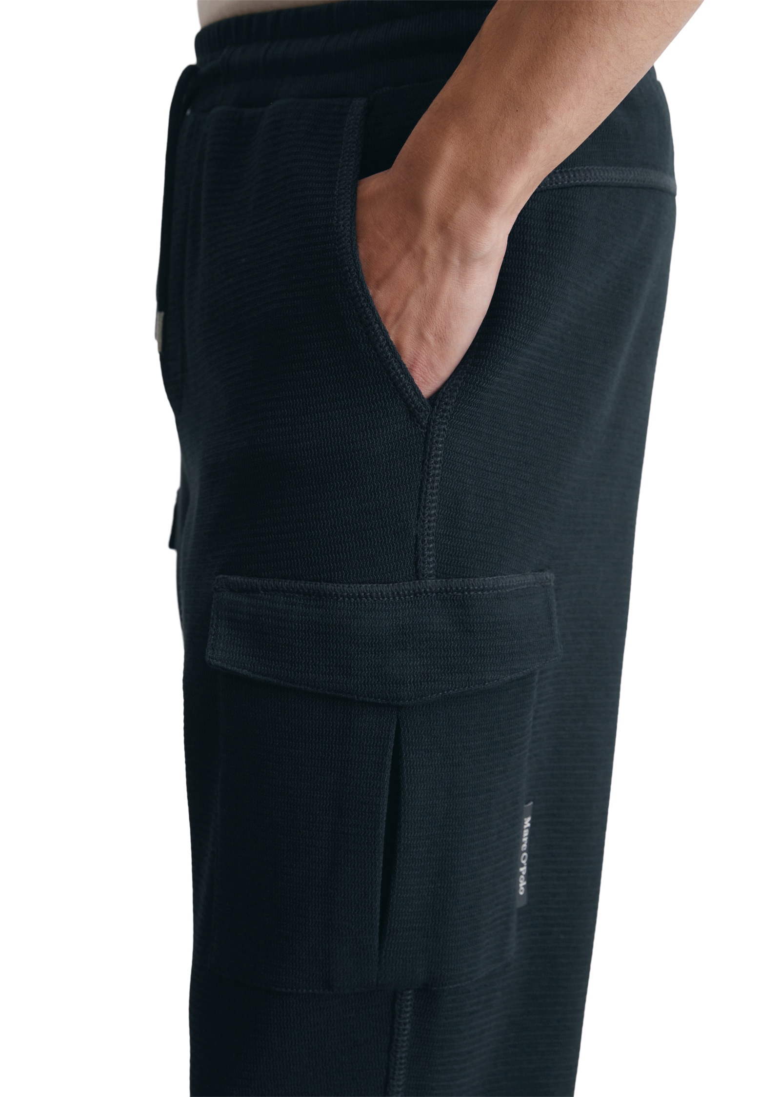 Marc O'Polo Jerseyhose »aus Bio-Baumwolle mit Struktur«