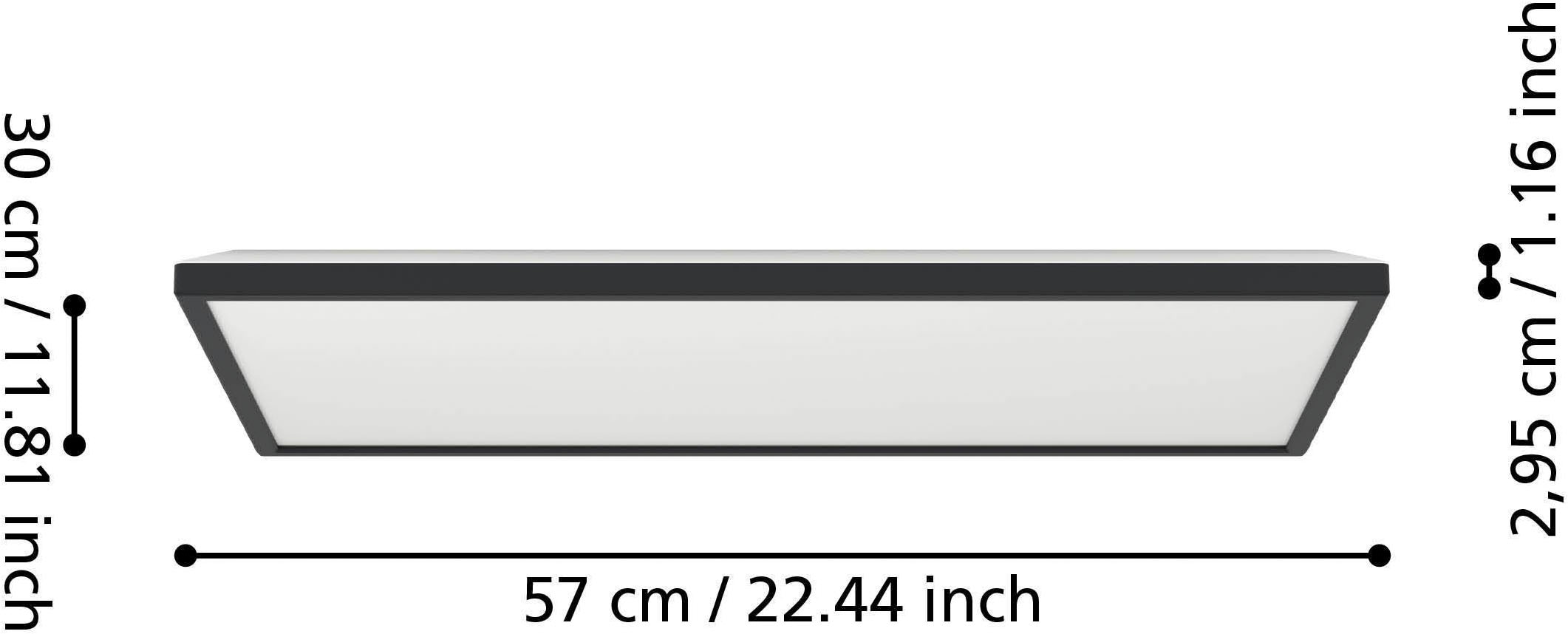 EGLO Deckenleuchte »Rovito-Z Deckenlampe, ZigBee 3.0, Kunststoff, Badezimmerlampe, IP44« LED-Modul 1 Stk. Kaltweiß | RGB