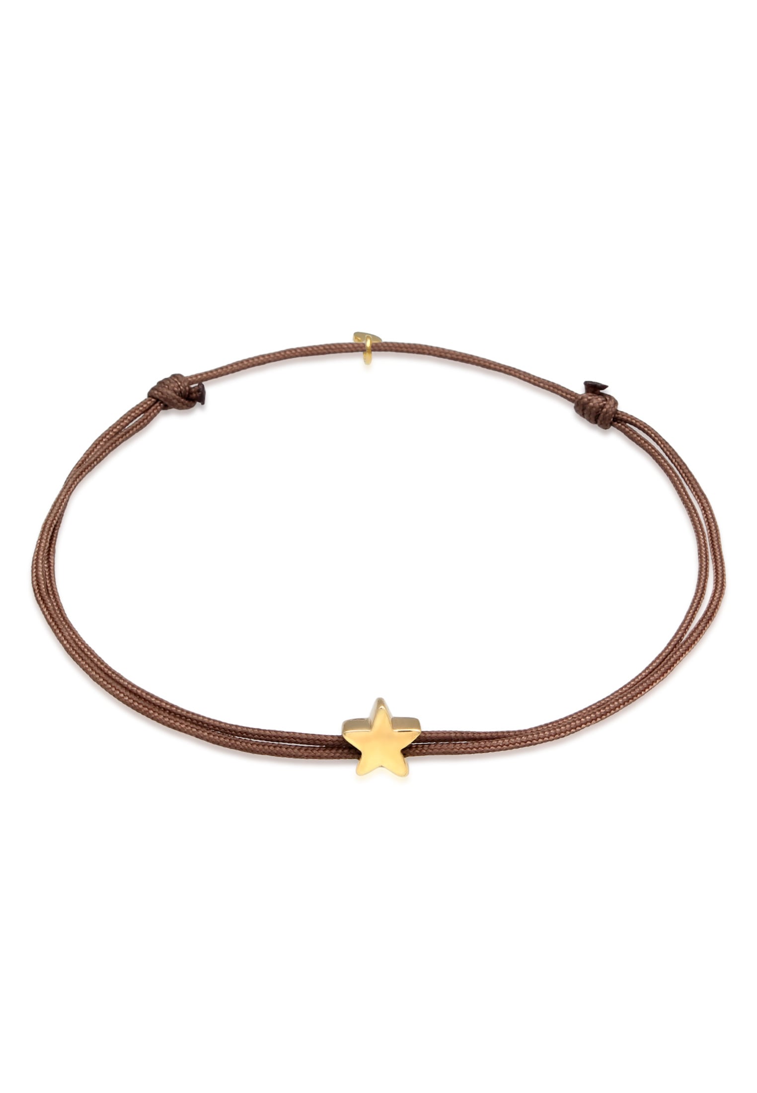 Elli Armkette »Armband Stern Astro Textilband 925 Silber«