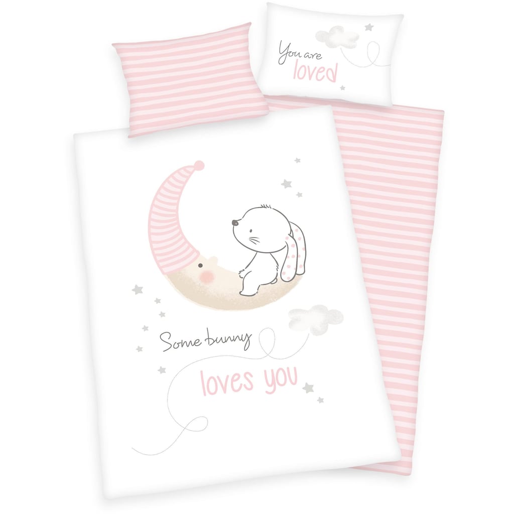 Baby Best Babybettwäsche »Baby Best "Little Bunny"«, mit Mond und Hase