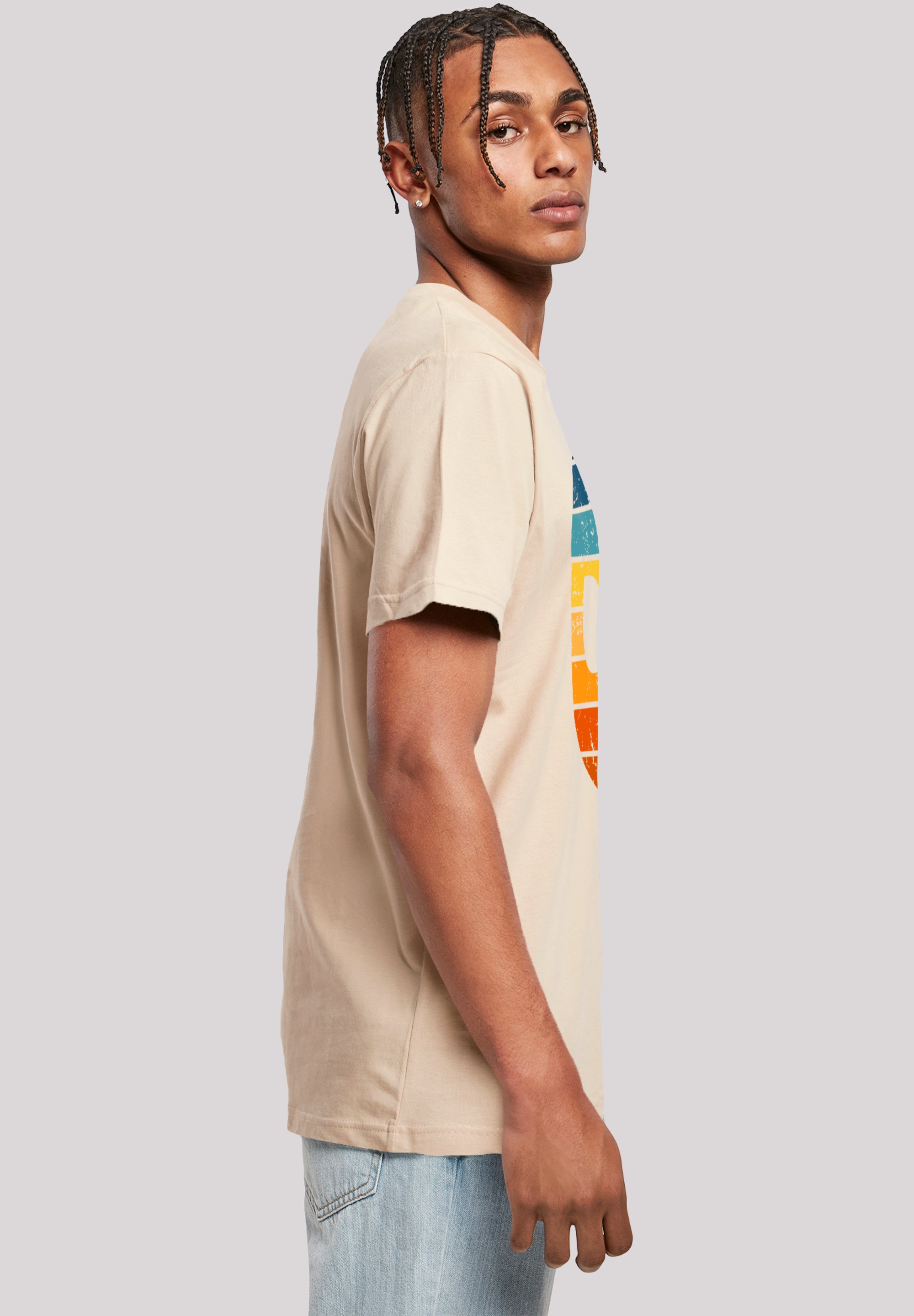 F4NT4STIC T-Shirt »Alien Sonnenuntergang Retro«, Premium Qualität
