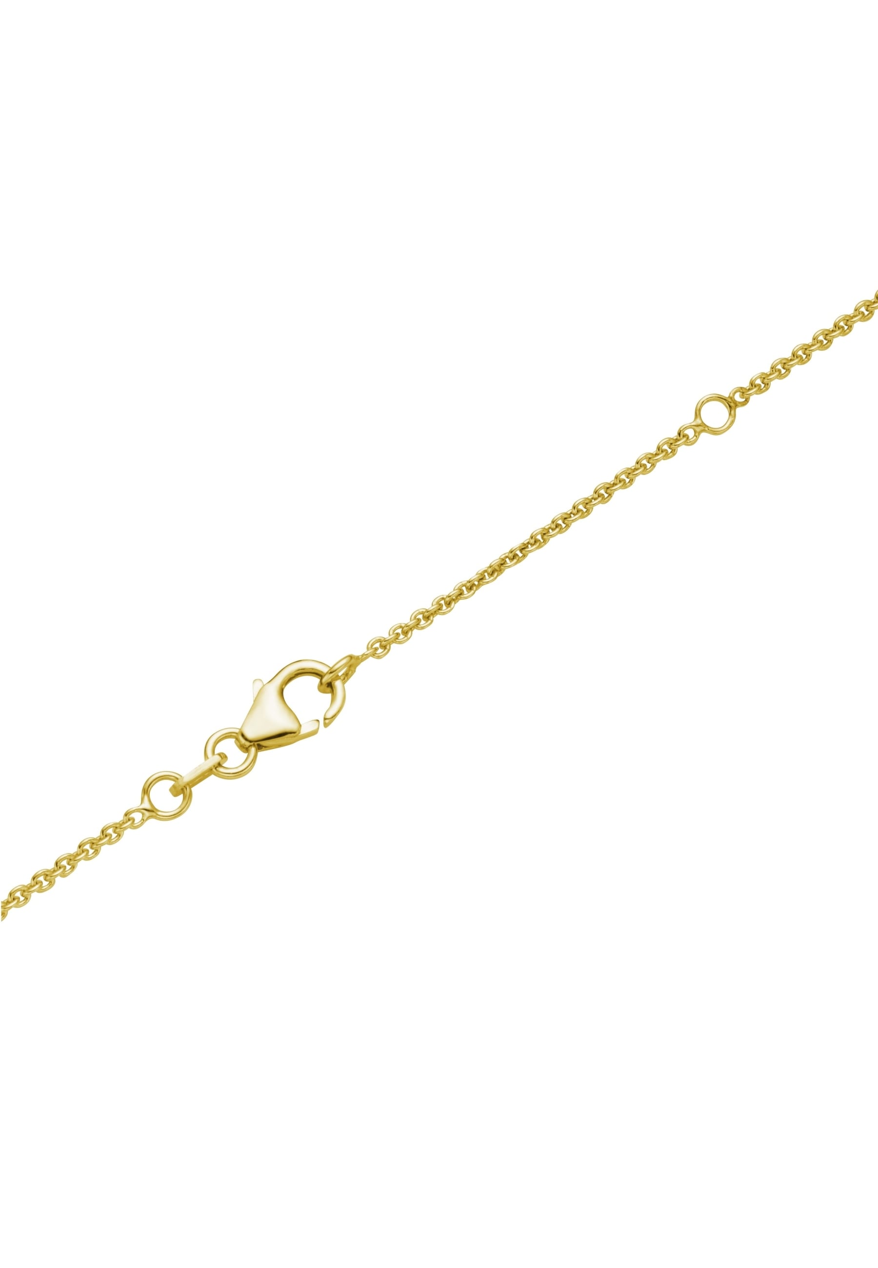 Smart Jewel Collier »mit runden Plättchen und Zirkonia als Behang, Silber 925«