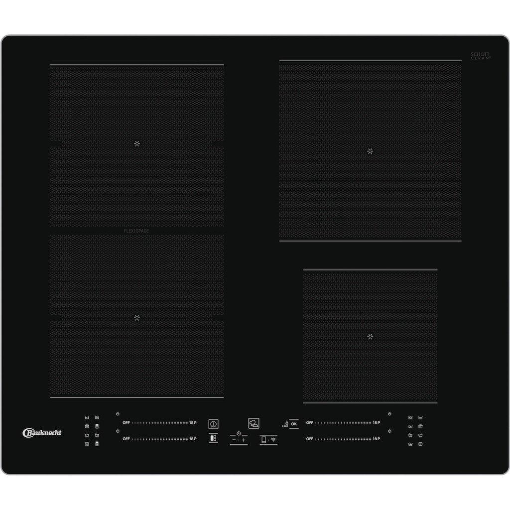 BAUKNECHT Backofen-Set »BAKO CONNECTIVITY«, BIK7 CHC8TS PT, mit 3-fach-Teleskopauszug, (Set)