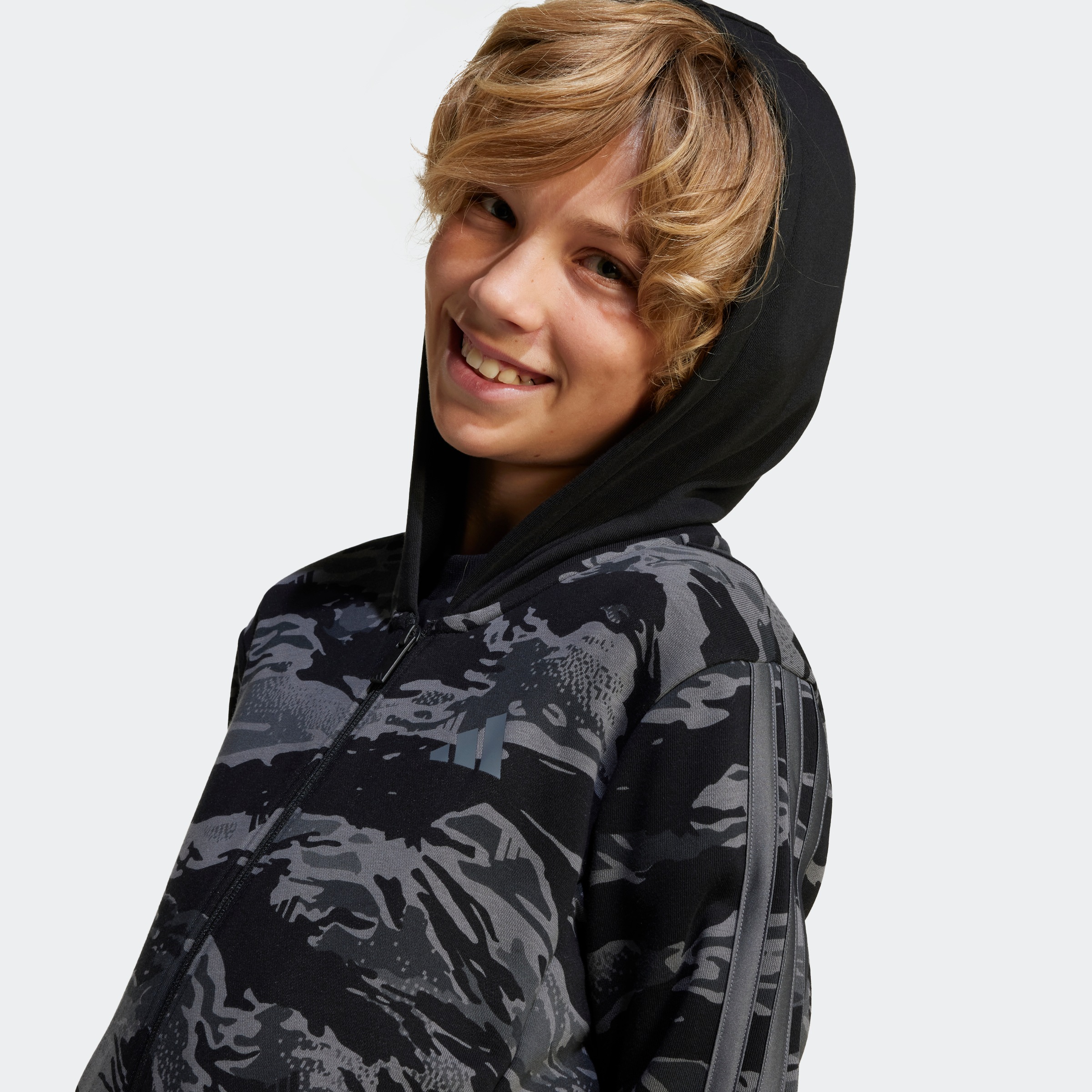 adidas Sportswear Kapuzensweatshirt »J CAMO FZ HD«