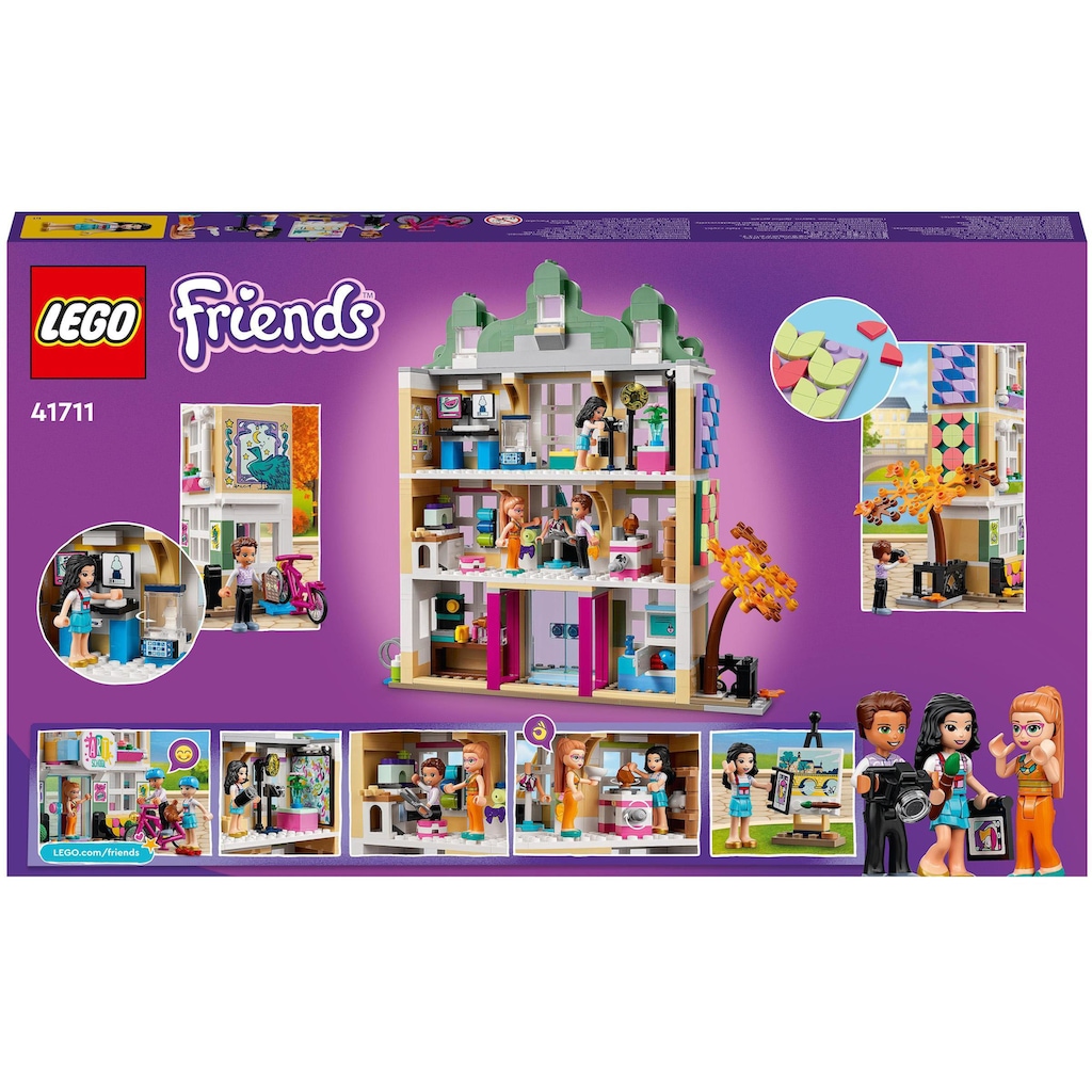 LEGO® Konstruktionsspielsteine »Emmas Kunstschule (41711), LEGO® Friends«, (844 St.)