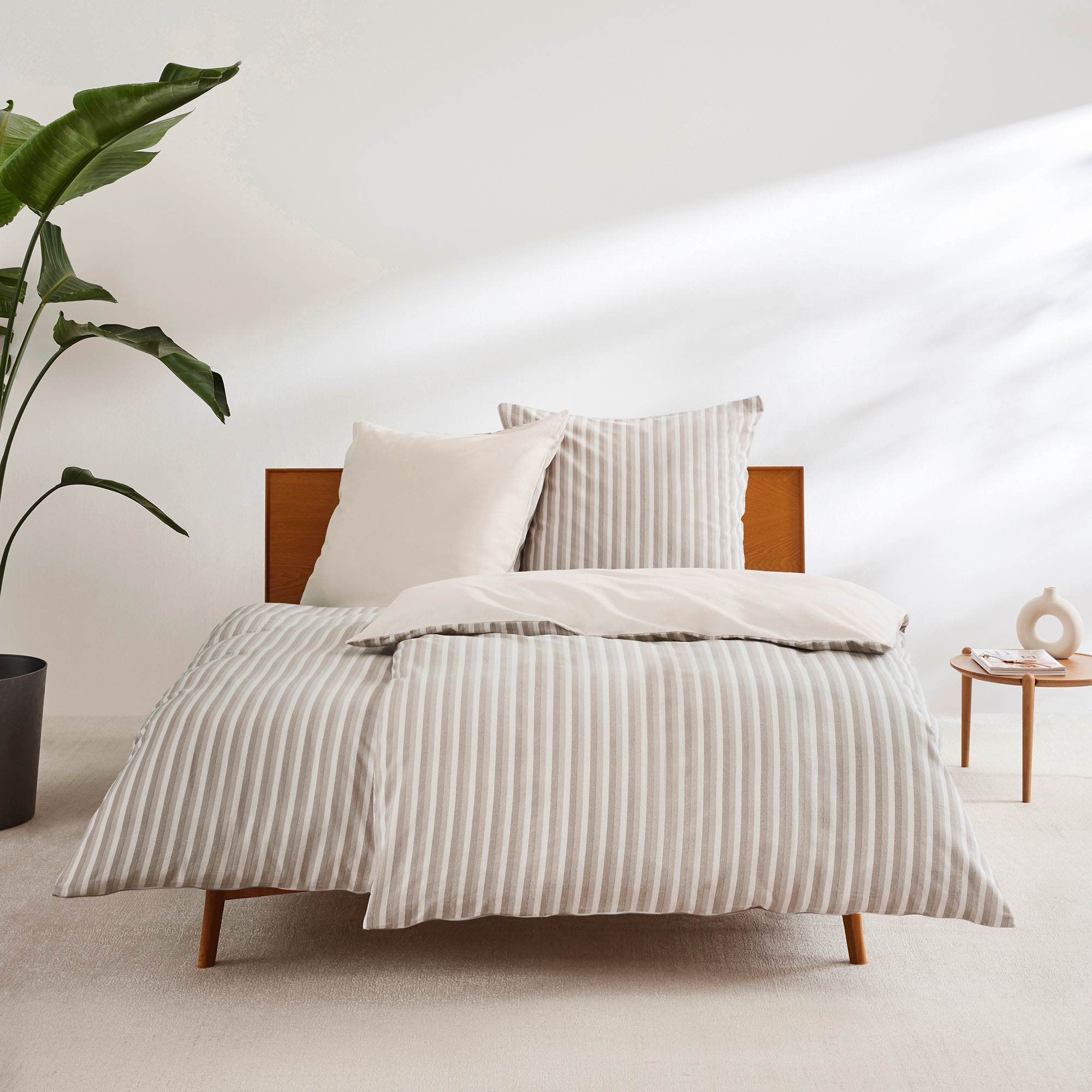 s.Oliver Bettwäsche "Feinflanellbettwäsche s.Oliver" 2 Stk. im schlichten W günstig online kaufen