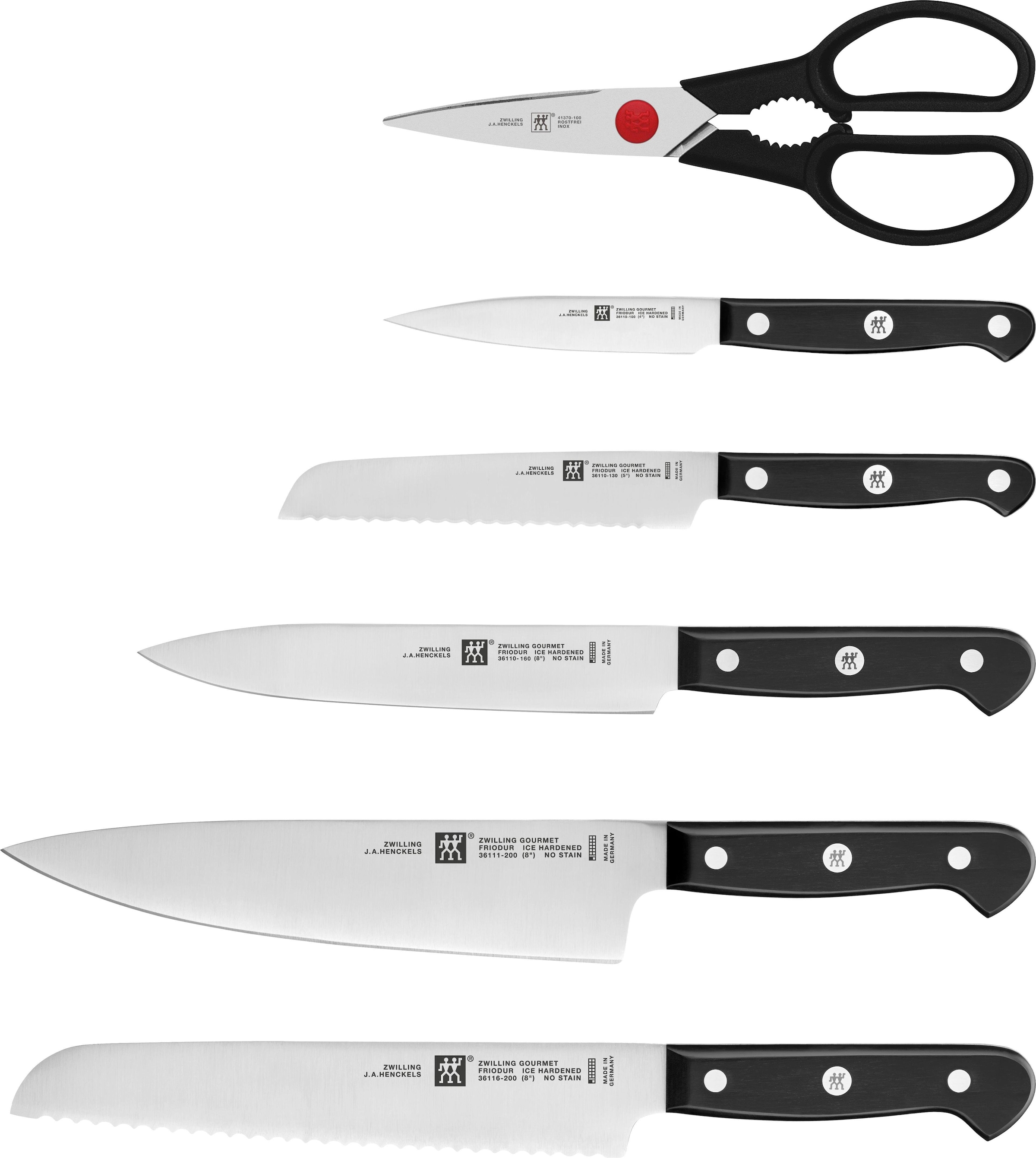 Zwilling Messerblock »Gourmet«, 7 tlg., selbstschärfend