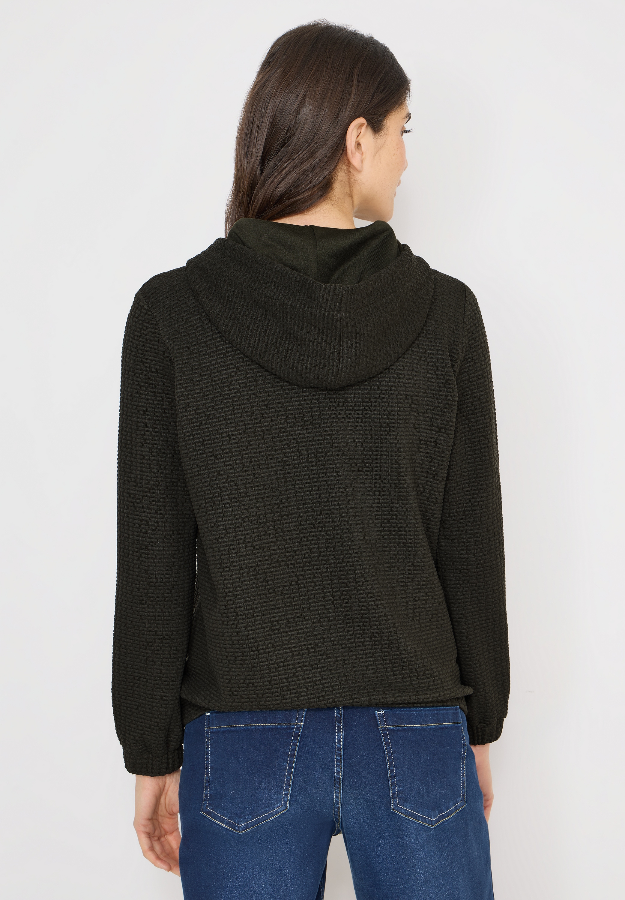 Cecil Sweatjacke mit Struktur-Muster