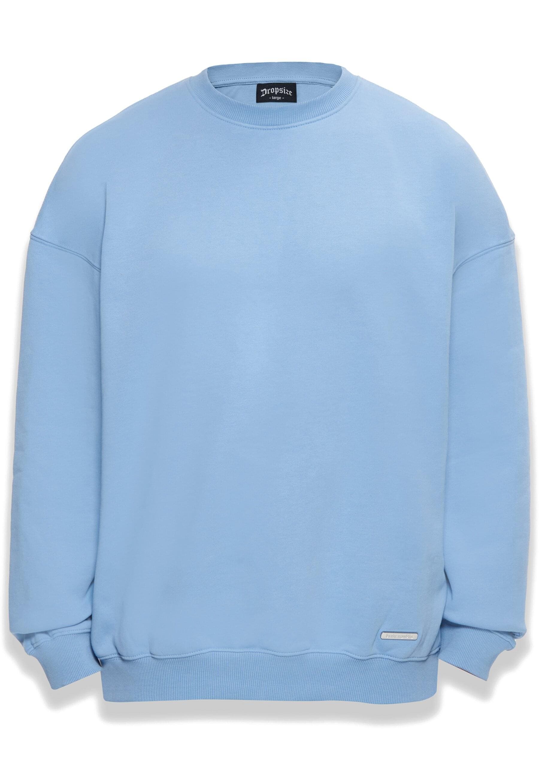 Dropsize Rundhalspullover "Dropsize Herren Bazix Republiq Super Heavy Blank günstig online kaufen