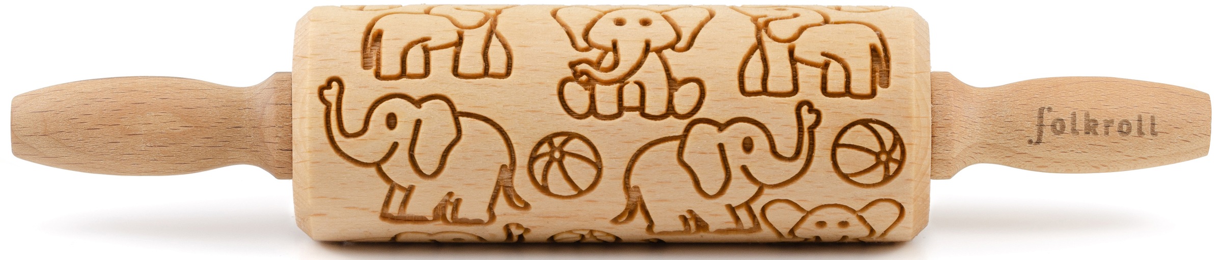 Teigroller »Elefanten«, (1 tlg.), Keksteig im Handumdrehen mit Motiv versehen
