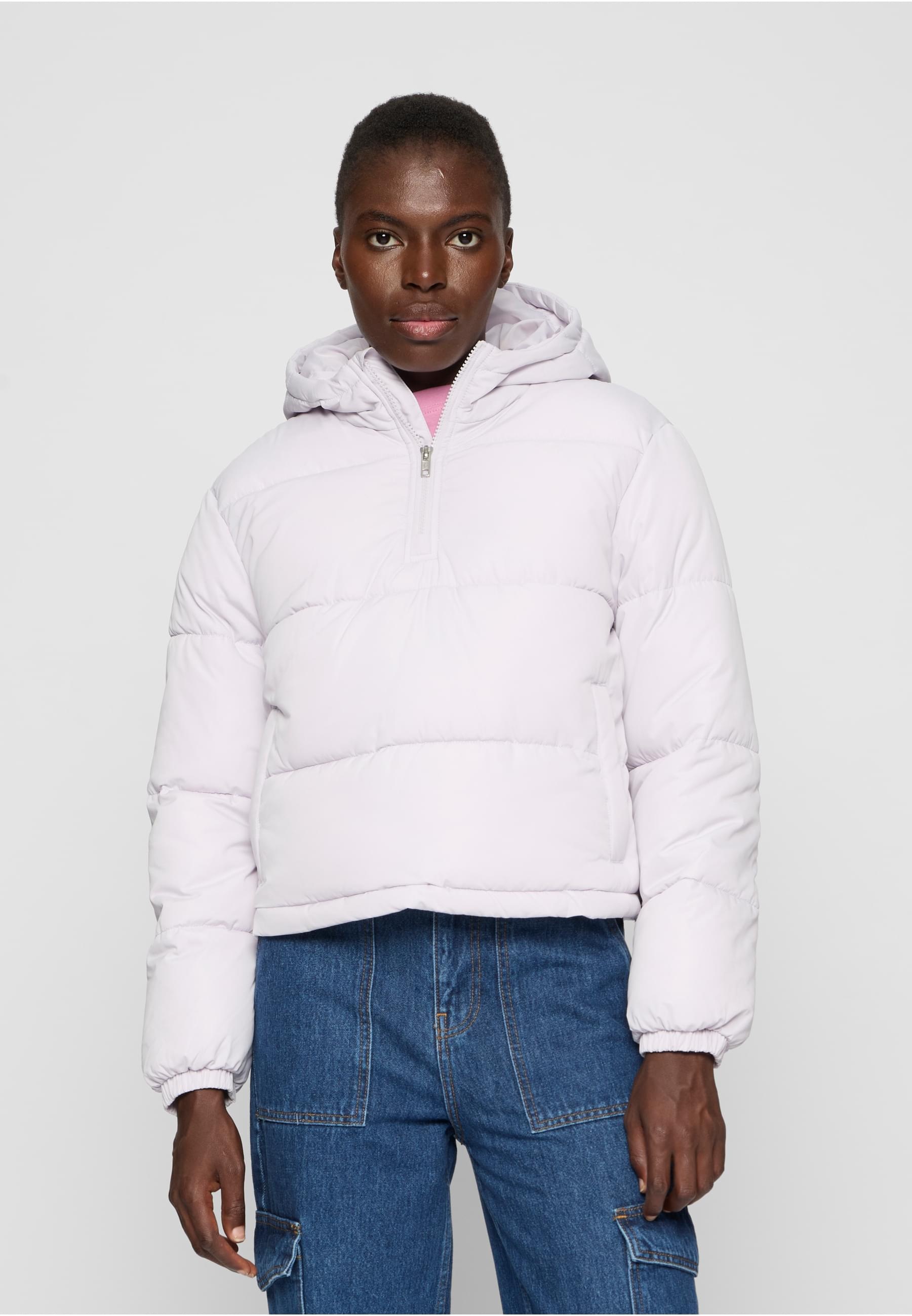URBAN CLASSICS Winterjacke »Urban Classics Damen Ladies Puffer Pull Over Jacket«, (1 St.), mit Kapuze