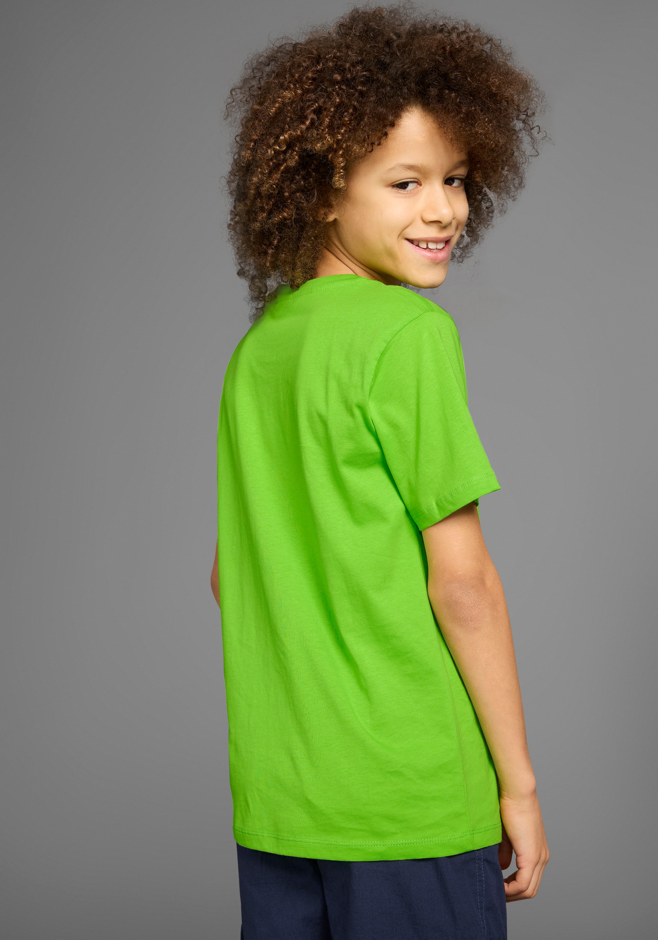 KIDSWORLD T-Shirt »Skating«, Kurzarm, Basic-Passform, bedruckt, Rundhalsausschnitt