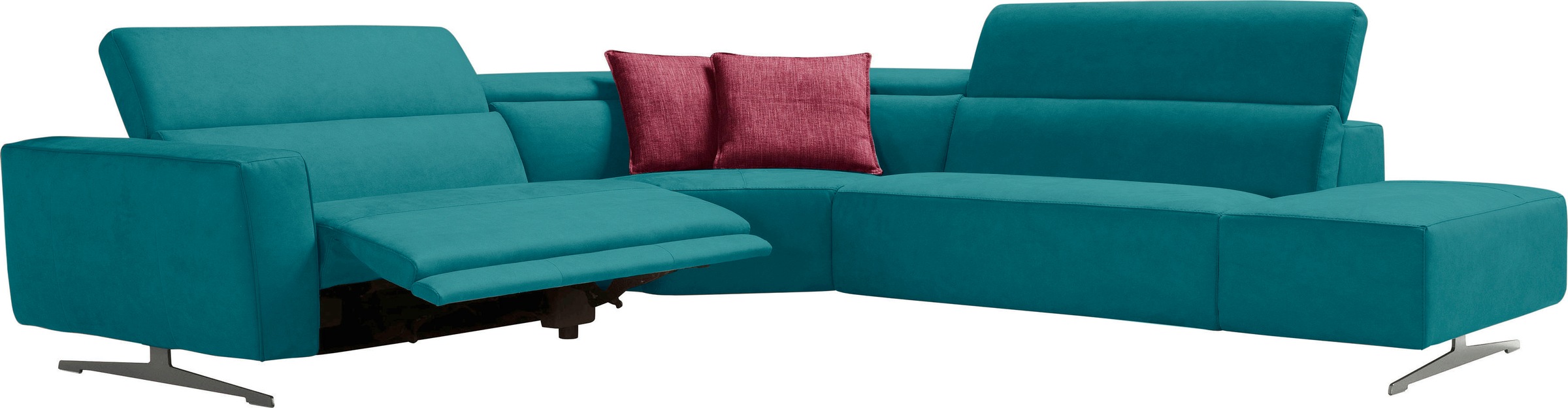 Thumbnail - Egoitaliano Ecksofa "Stefanie-e, Designsofa der Extraklasse, bequem mit hohem Sitzkomfort", mit Relaxfunktion und verste...
