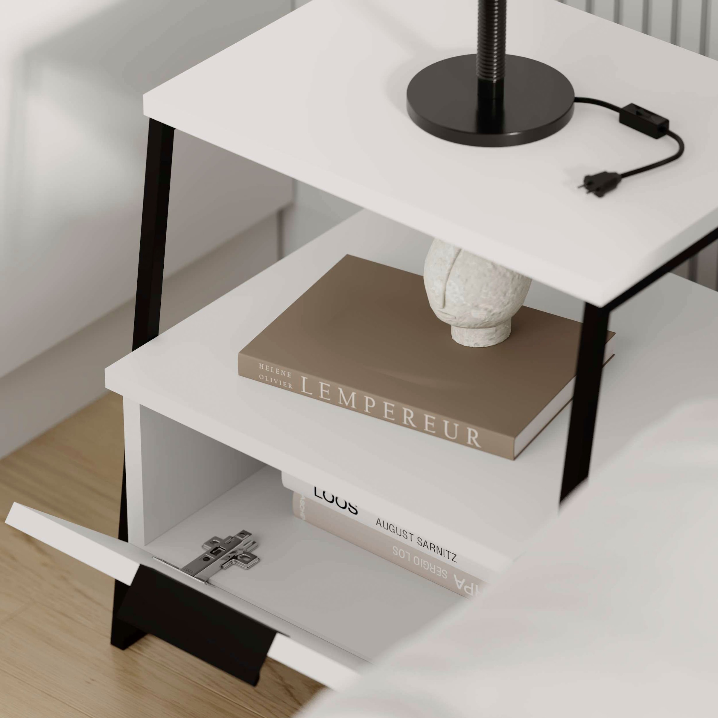 Decortie Nachttisch »PAL NACHTTISCH«, (Packung, 1 St.), Leichte Montage, Lagerung, Platzsparend