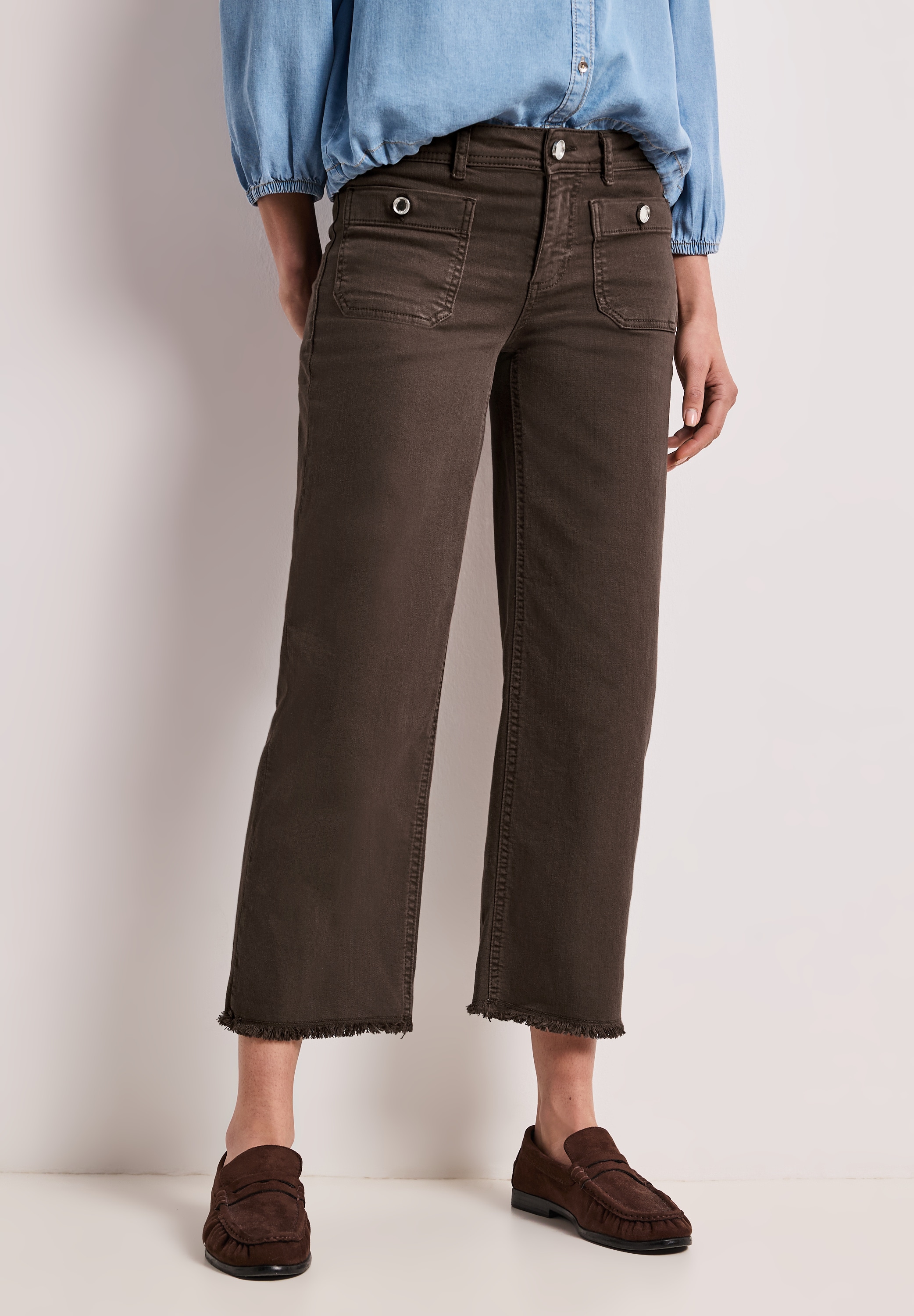 STREET ONE Straight-Jeans Middle Waist