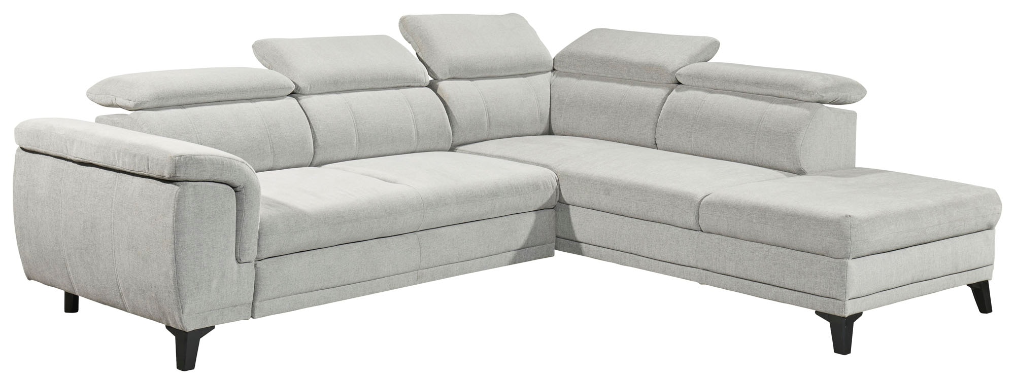 ED EXCITING DESIGN Ecksofa »Albany L-Form«, mit Bettfunktion, Bettkasten & Kopfteilverstellung