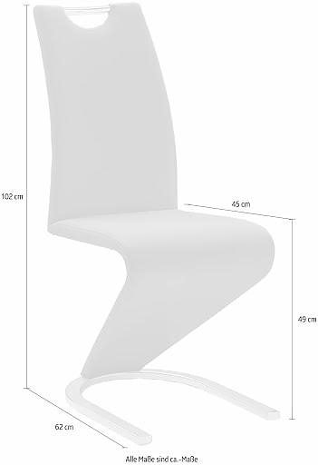 MCA furniture Freischwinger »Amado, TOPSELLER!«, (Set), 6 St., Kunstleder, 2er-, 4er-, 6er-Set, Stuhl belastbar bis 120 Kg