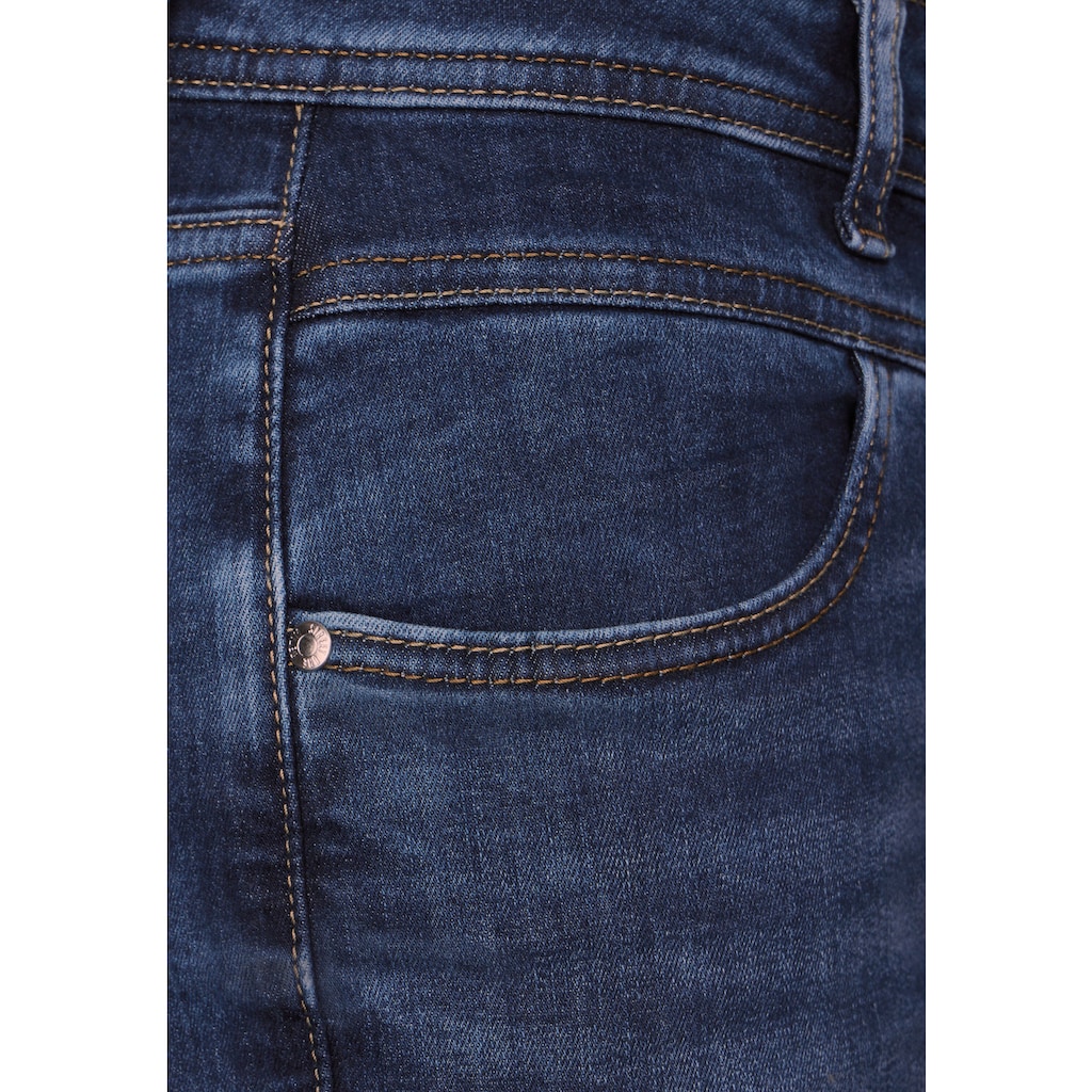 STREET ONE Gerade Jeans, High Waist