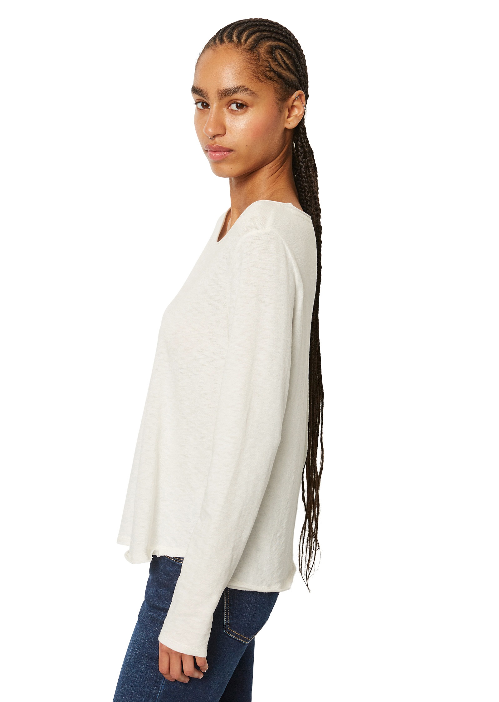 Marc OPolo DENIM Langarmshirt "aus Organic Cotton" günstig online kaufen