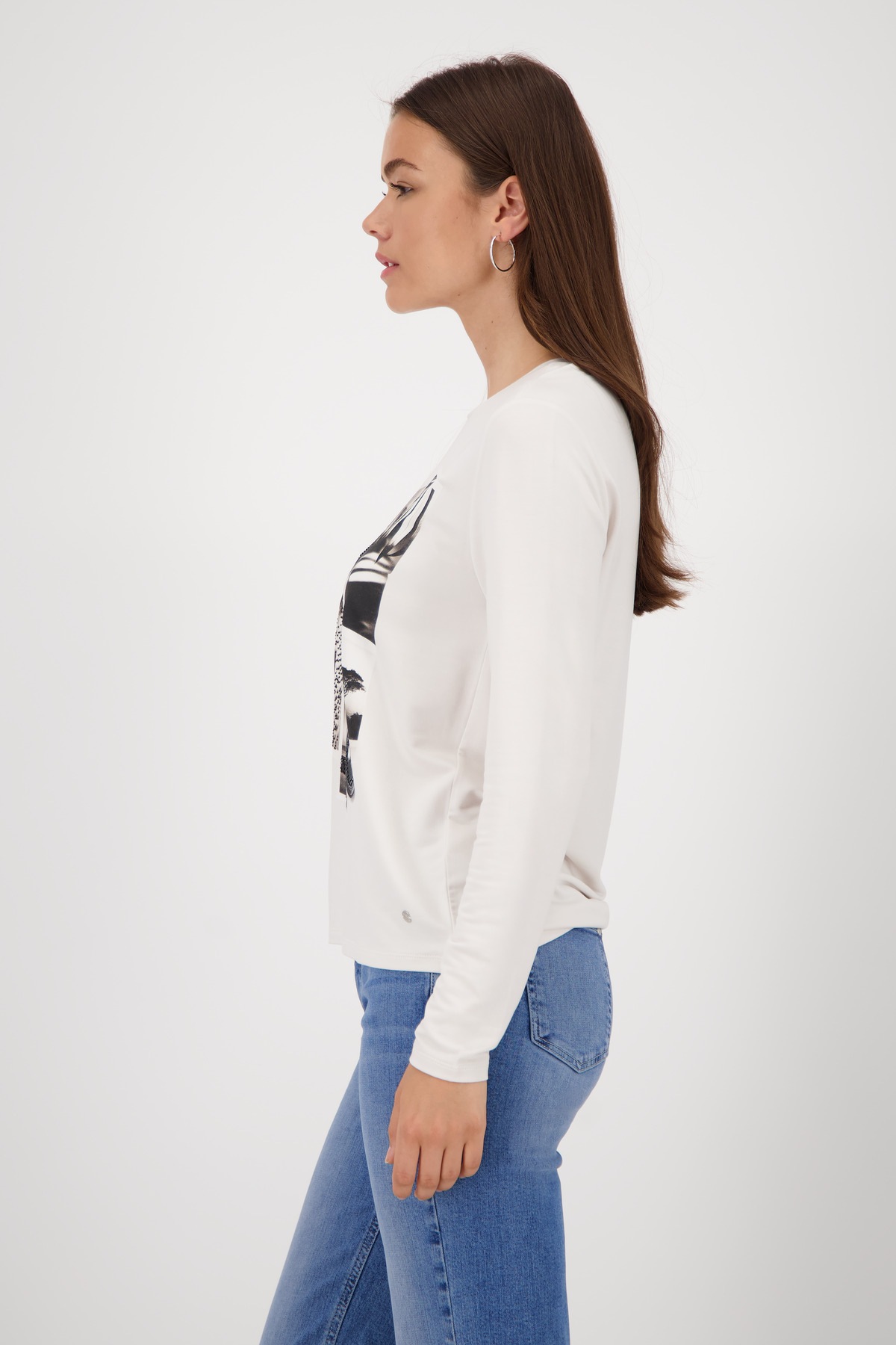 Thumbnail - Monari Langarmshirt "Shirt Collage" Mit Rundhalsausschnitt