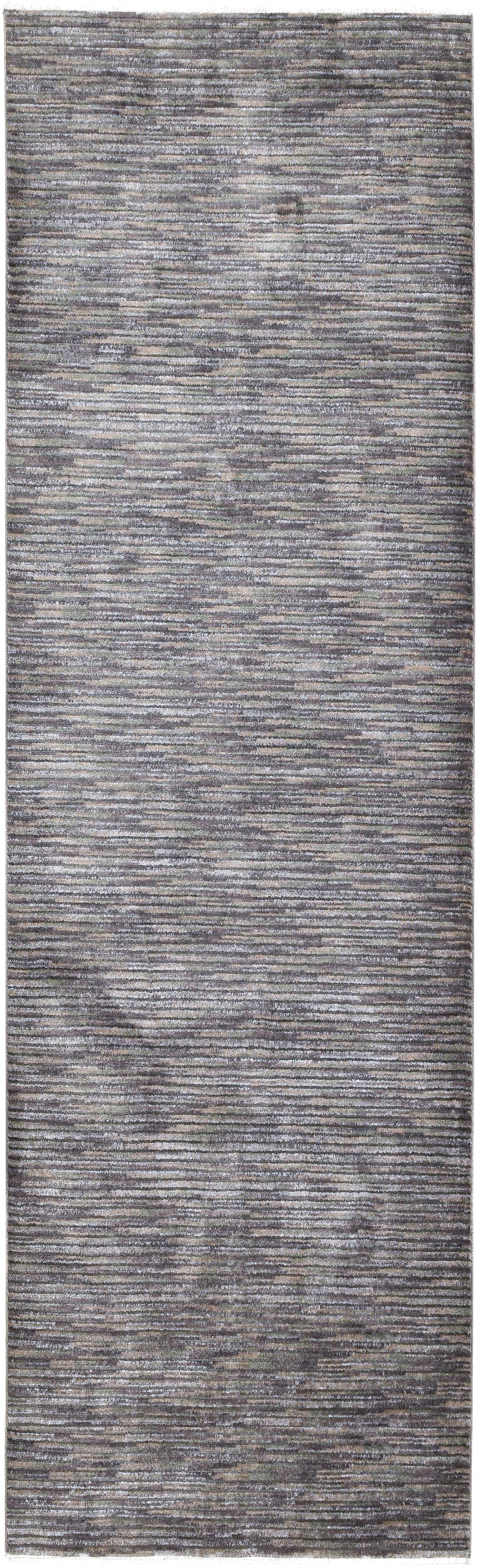 Teppich GINO FALCONE "Corduletta UNI", grau (dunkelgrau), B:80cm H:10mm L:280cm, Polypropylen, Teppiche, Teppich, Kurzflor, meliert, moderne Cord Struktur, mit Fransen