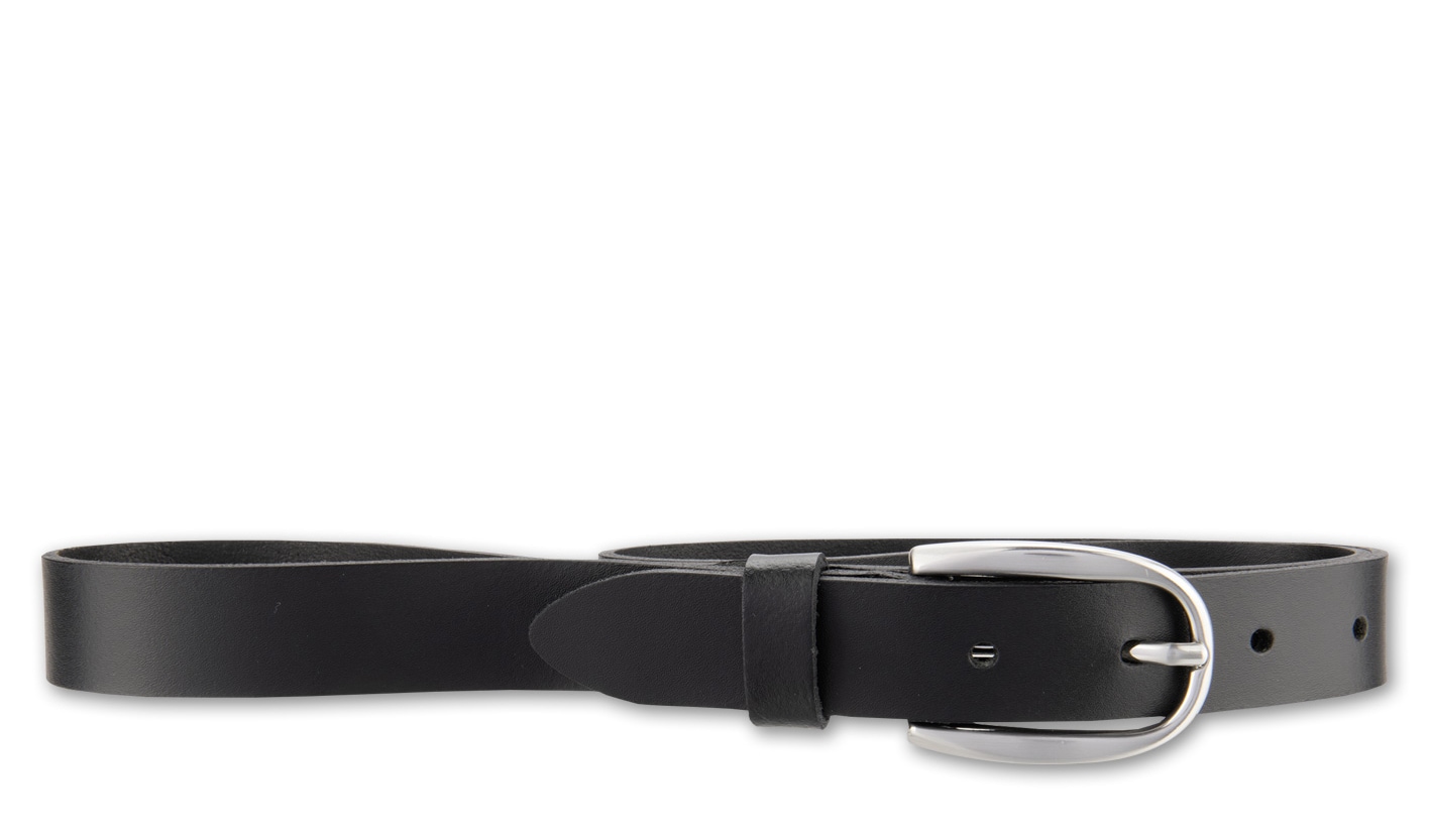 BERND GÖTZ Ledergürtel "Ledergürtel in schmalem Look mit Überlänge" günstig online kaufen