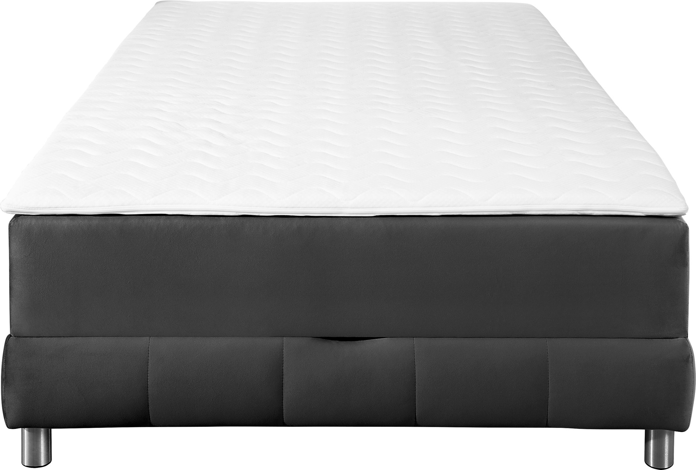 INOSIGN Boxspringbett »Vaasa«, für Dachschrägen geeignet, inkl. Bettkasten und Topper
