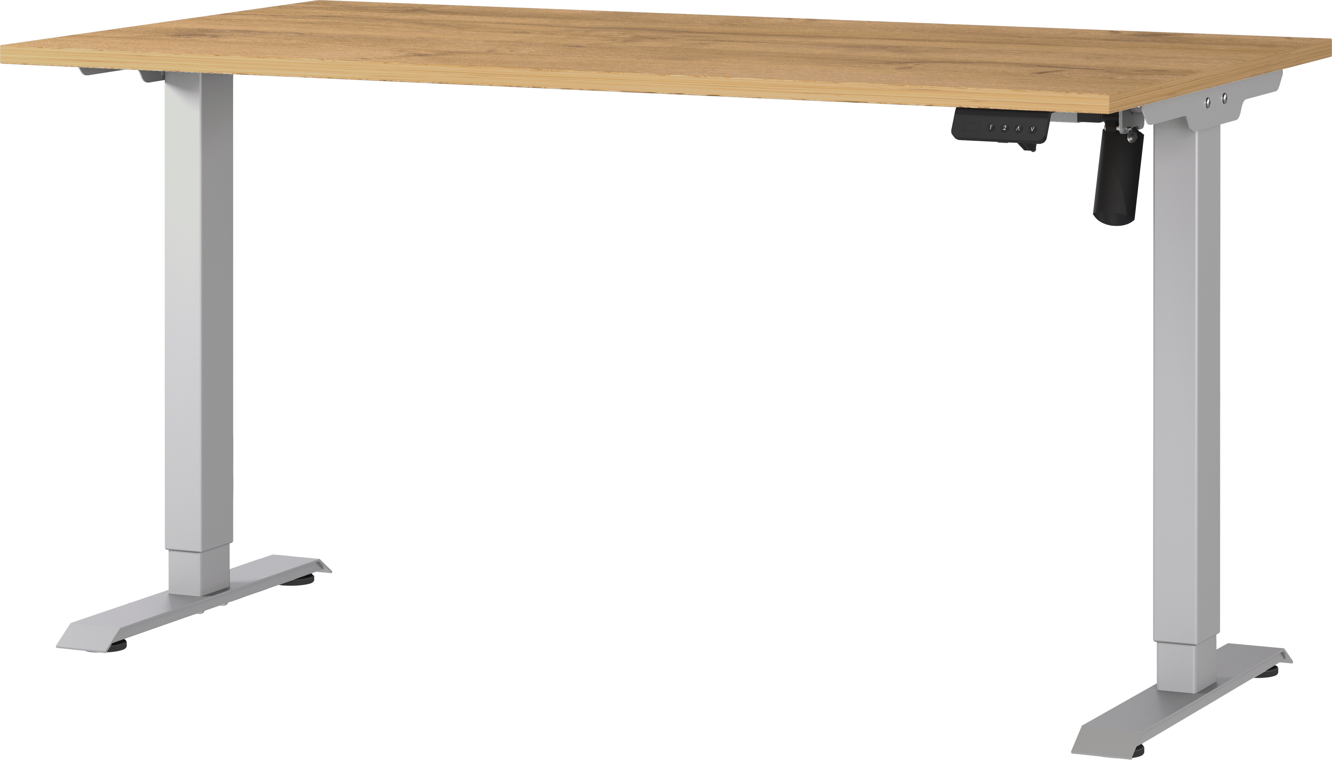 GERMANIA Schreibtisch "Boras" Breite 120/140/160/180 cm, Metallgestell, elektrisch höhenverstellbar