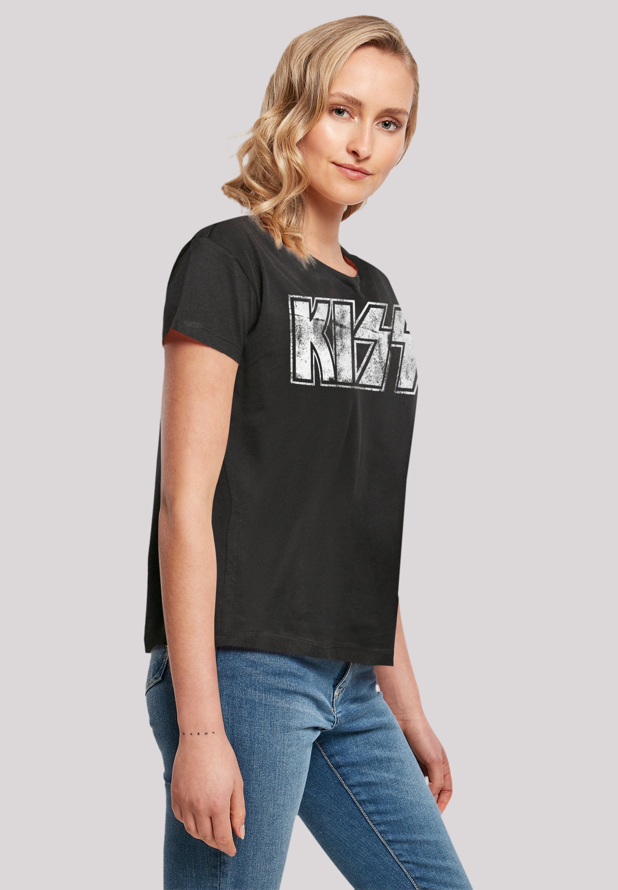 F4NT4STIC T-Shirt »Kiss Rock Band Vintage Logo«, Premium Qualität, Musik, By Rock Off