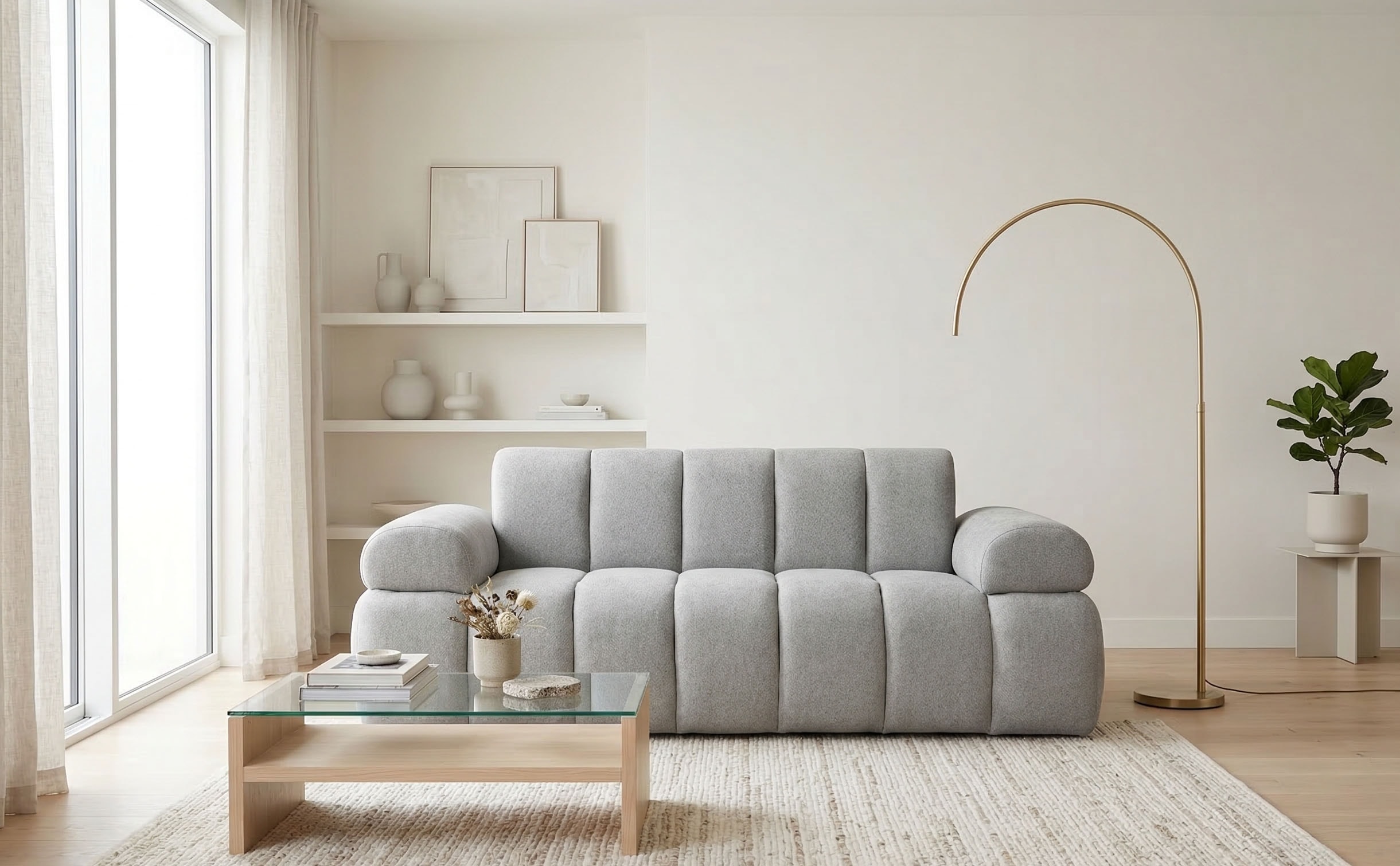 Home affaire 2-Sitzer "LYOTH Design-Sofa, moderne Steppung, Breite 180 cm" mit Wellenunterfederung, gemütlich und modern, komfortables Sitzgefühl