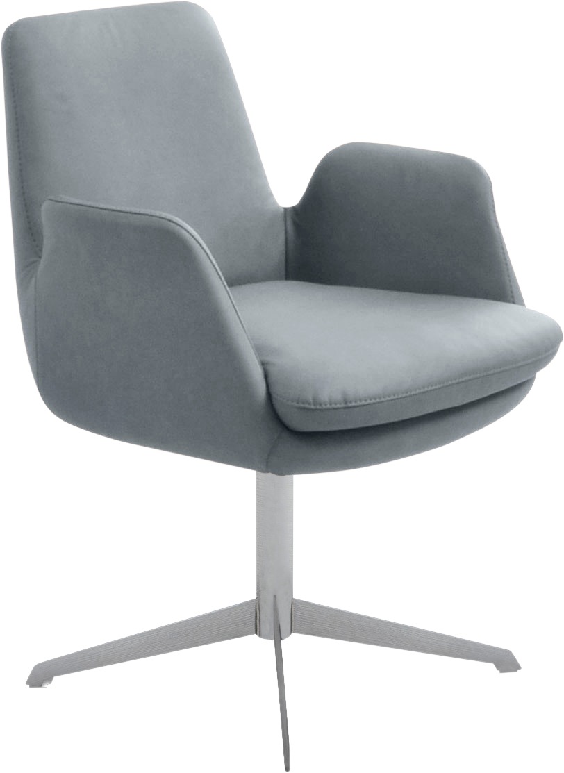 K+W Komfort & Wohnen Drehstuhl "Cube" () Rückholfunktion, Untergestell Edel günstig online kaufen