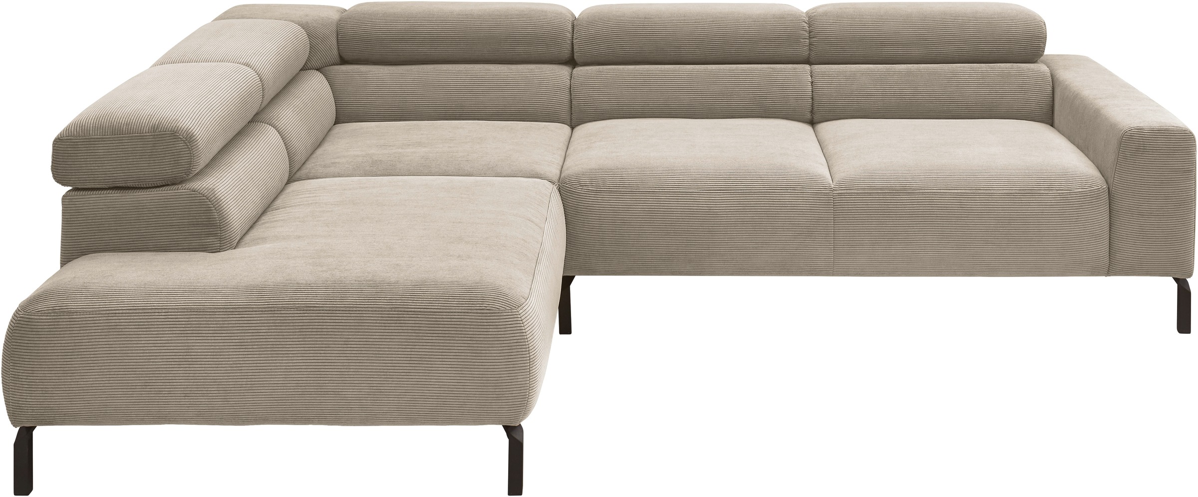 Home affaire Ecksofa "Antonelli, L-Form, inkl. Kopfteilverstellung, Breite günstig online kaufen