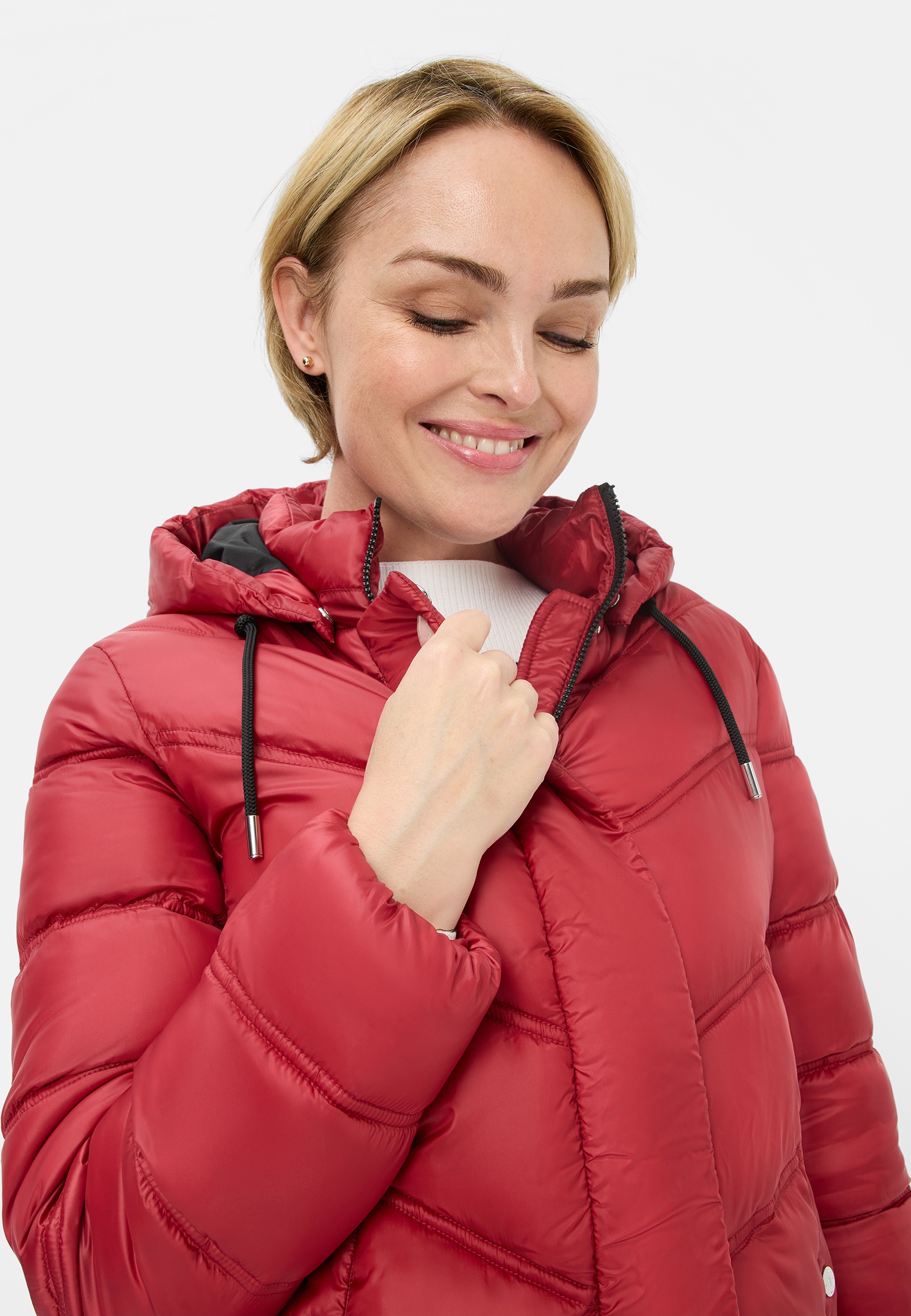 Thumbnail - Fuchs Schmitt Steppjacke "Steppjacke" mit Kapuze Mit Rundhalsausschnitt