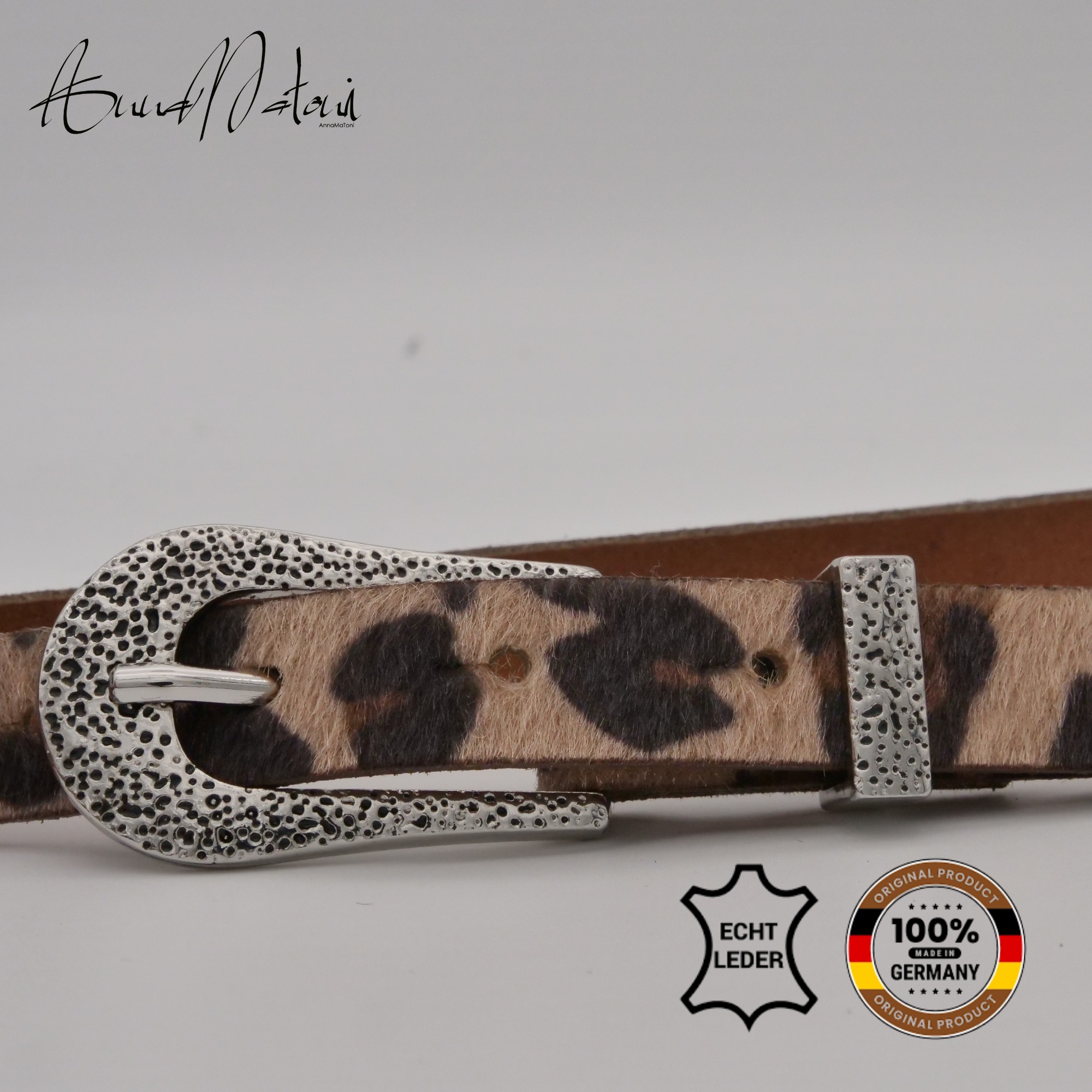 AnnaMatoni Ledergürtel "AnnaMatoni Damen Ledergürtel in hochwertigem Kunstf günstig online kaufen