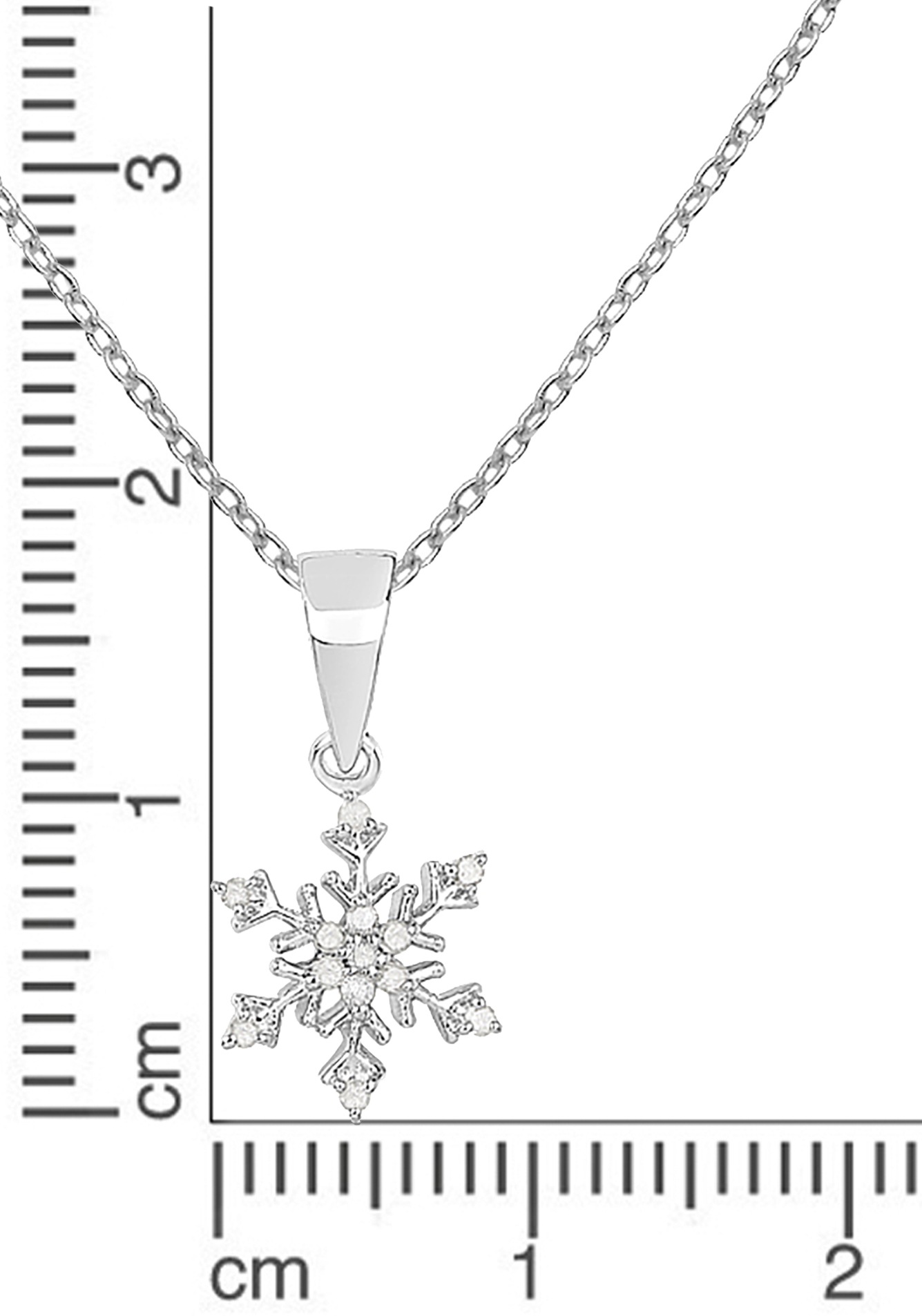 Firetti Kette mit Anhänger »Schmuck Geschenk, Eiskristall«, mit Diamanten