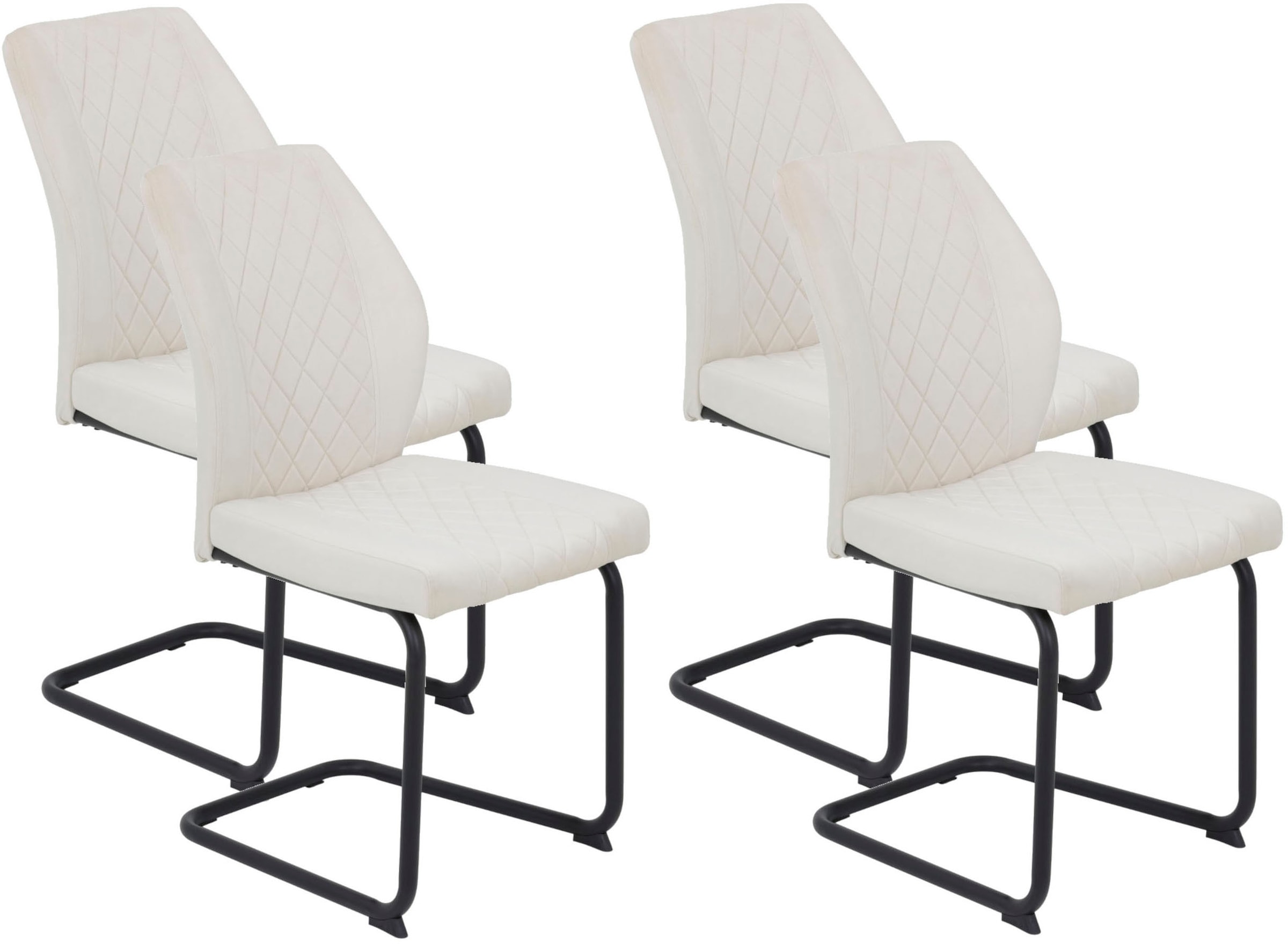 HELA Freischwinger "OSLO", (Set), 4 St., Microfaser-Samtvelours, Freischwin günstig online kaufen