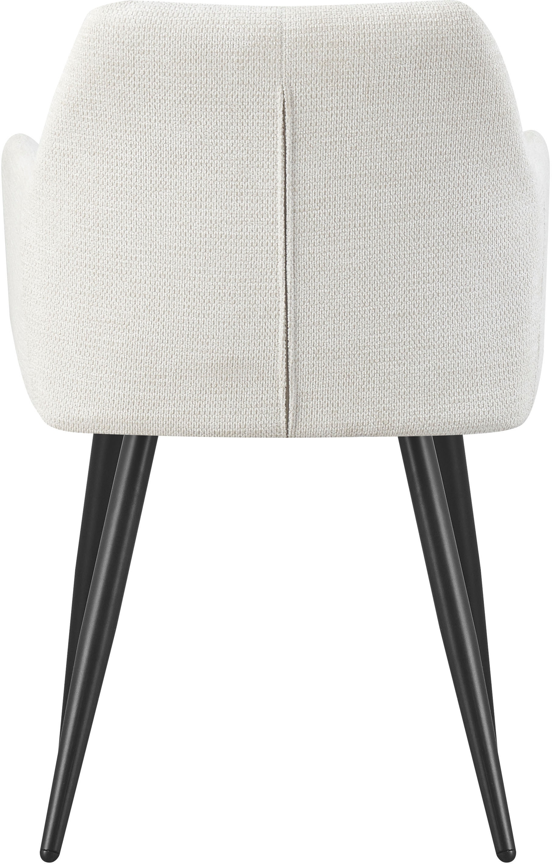 Home affaire Esszimmerstuhl »MILTON, 2er Set, mit Metallgestell in matt schwarz« (Set) 2 Stk.in verschiedenen Farben, Belsatbarkeit pro Stuhl 120 kg, mit Armlehne