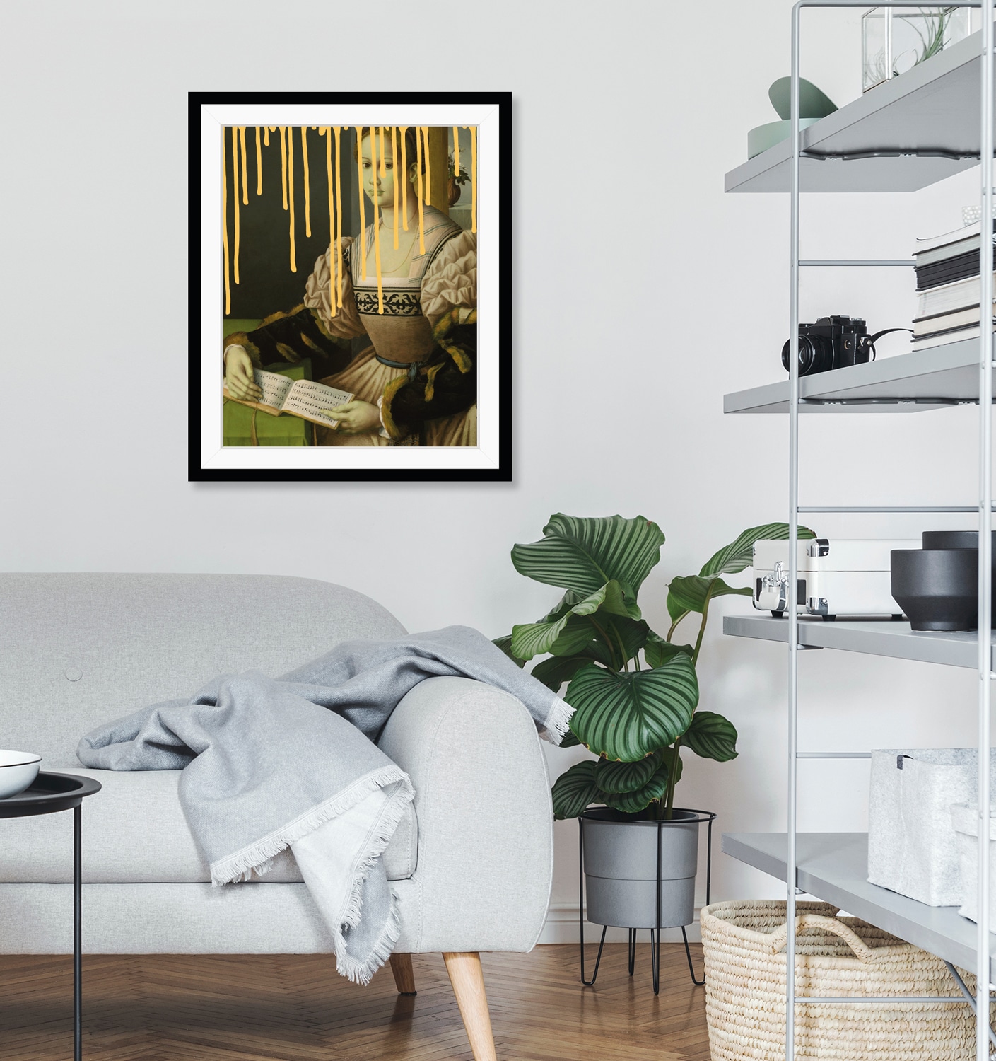 queence Bild »Leonie mit Farbklecks«, Frau-Historische Persönlichkeiten-Bilder von Frauen-Kunst-Gemälde, HD Premium Poster-Druck inkl. Holzrahmen