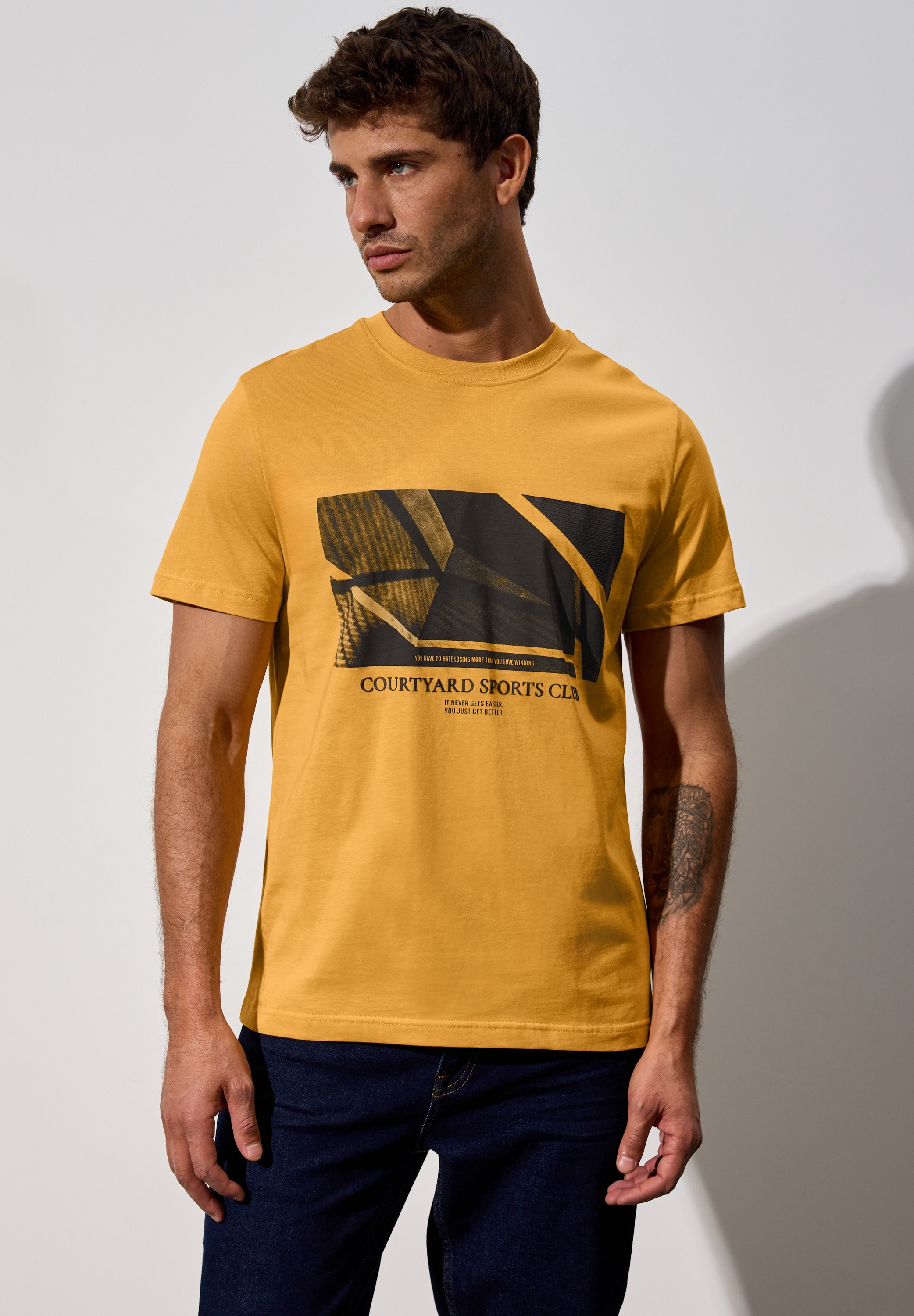 STREET ONE MEN T-Shirt, aus reiner Baumwolle günstig online kaufen