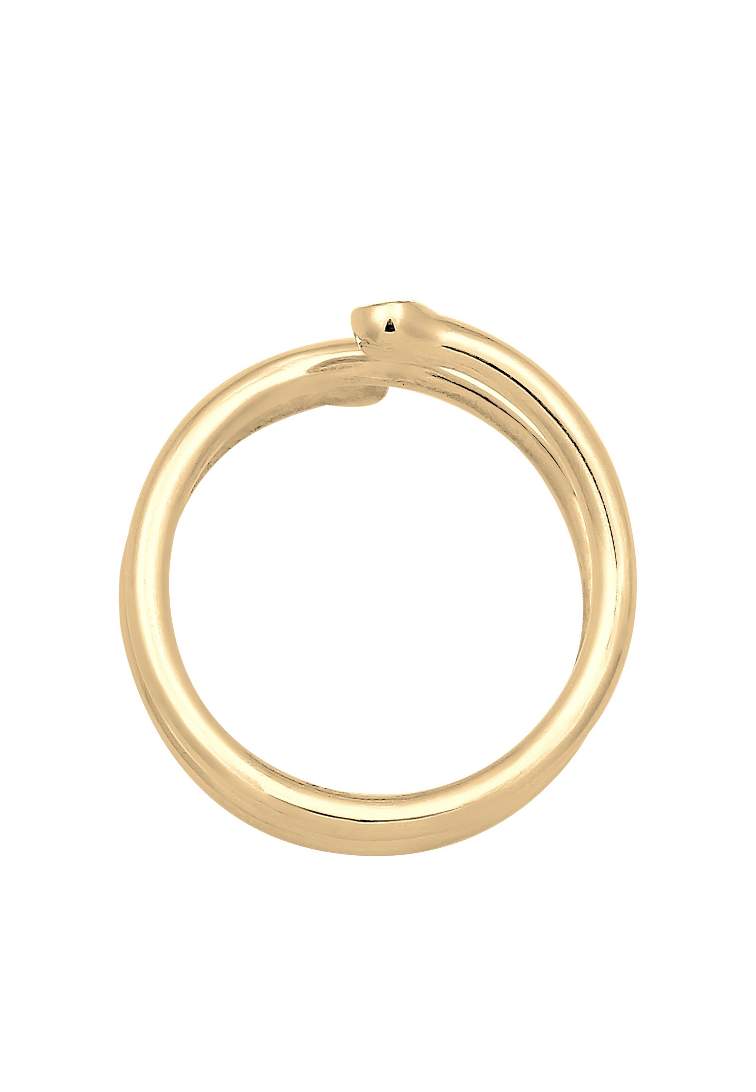 Elli Fingerring »Wickelring Geo Kristalle 925 Sterling Silber«