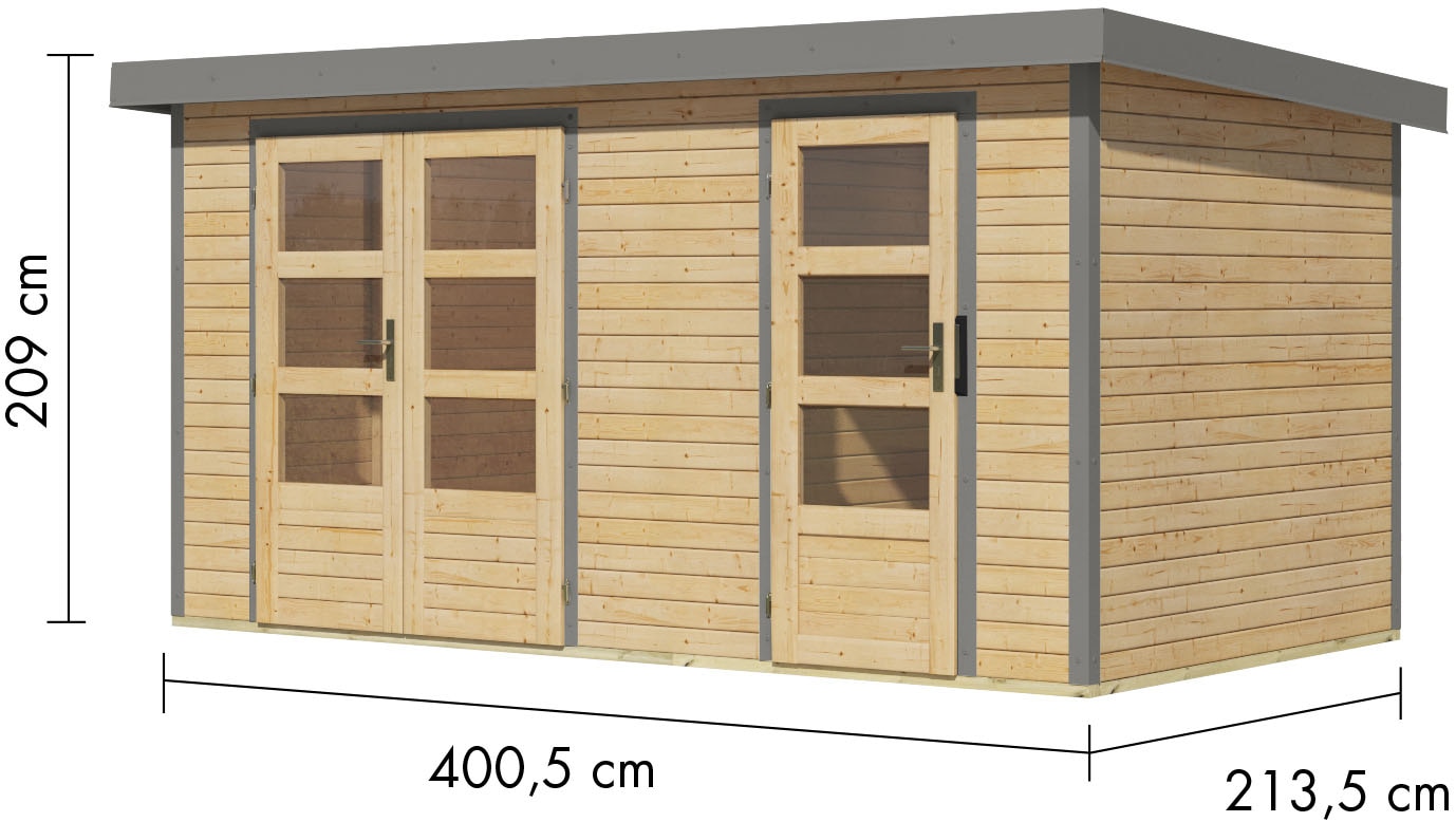 Karibu Gartenhaus »Merkur A«, aus hochwertigen Materialien