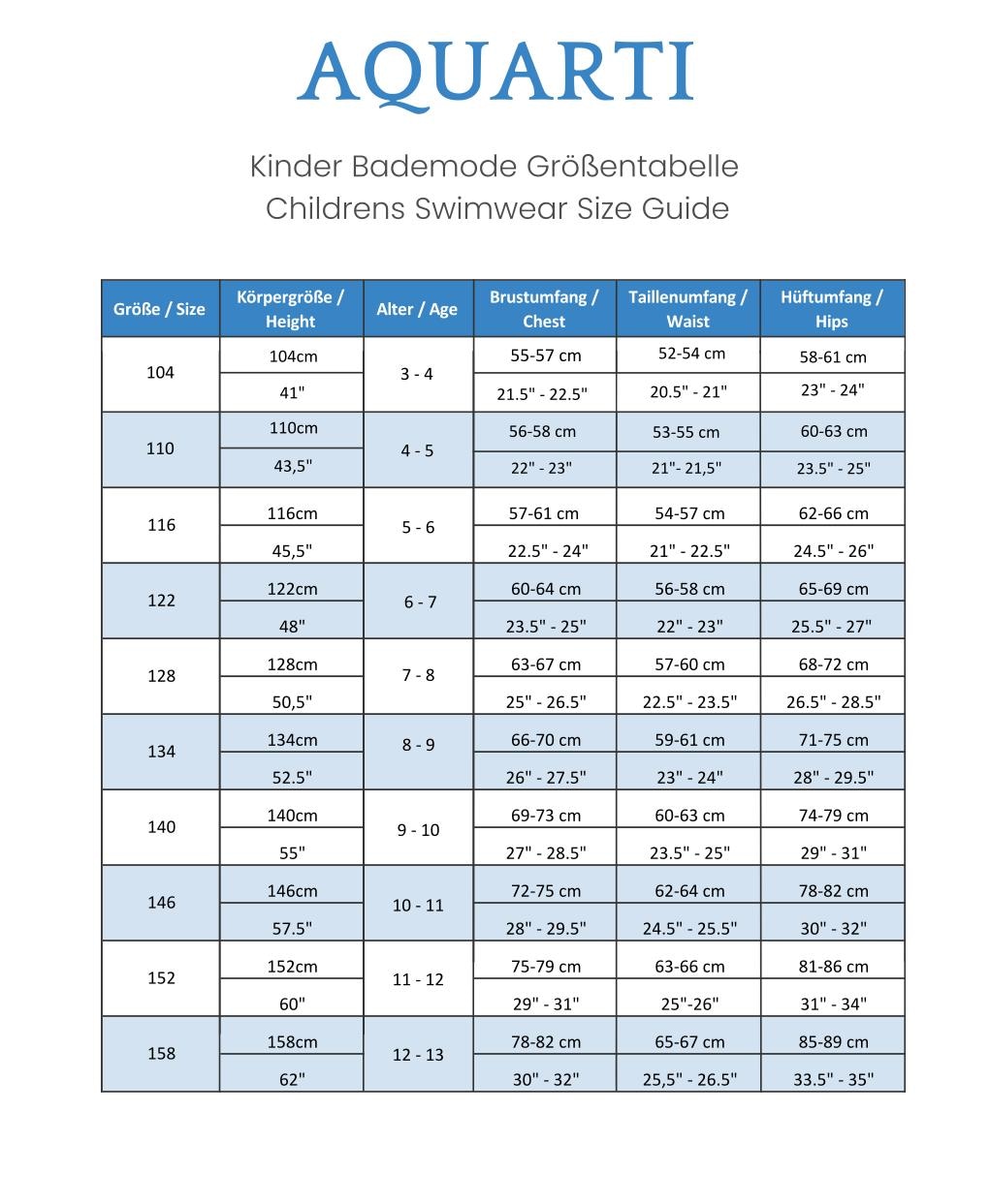 AQUARTI Bustier-Bikini »Badeanzug Mädchen Sport Bikini - Racerback Bustier & Badehose«